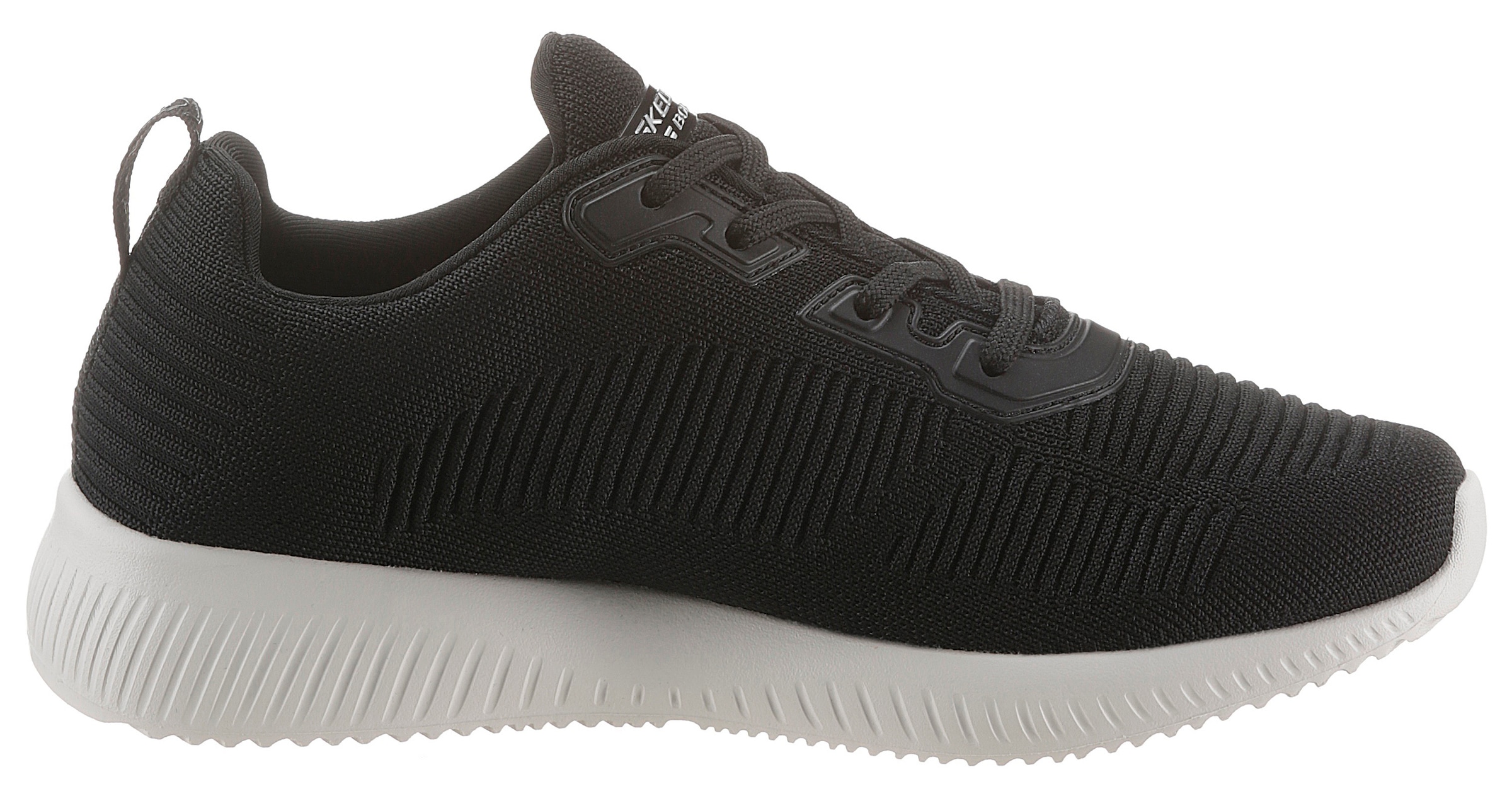 Skechers Sneaker »Bobs Squad - Tough Talk«, Freizeitschuh, Halbschuh, Schnürschuh mit Skech-Knit