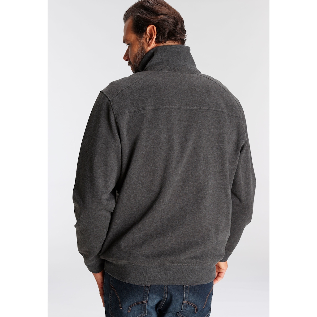 Man's World Sweatjacke, mit kontrastfarbigem Reissverschluss