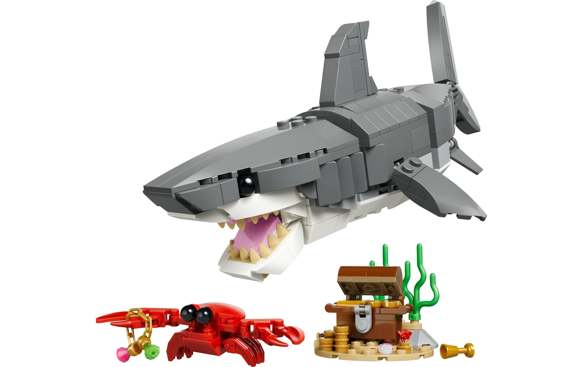   Pions de construction »Creator Wilder Hai mit Schatztruhe 31381« Kategorie: Figuren/Tiere