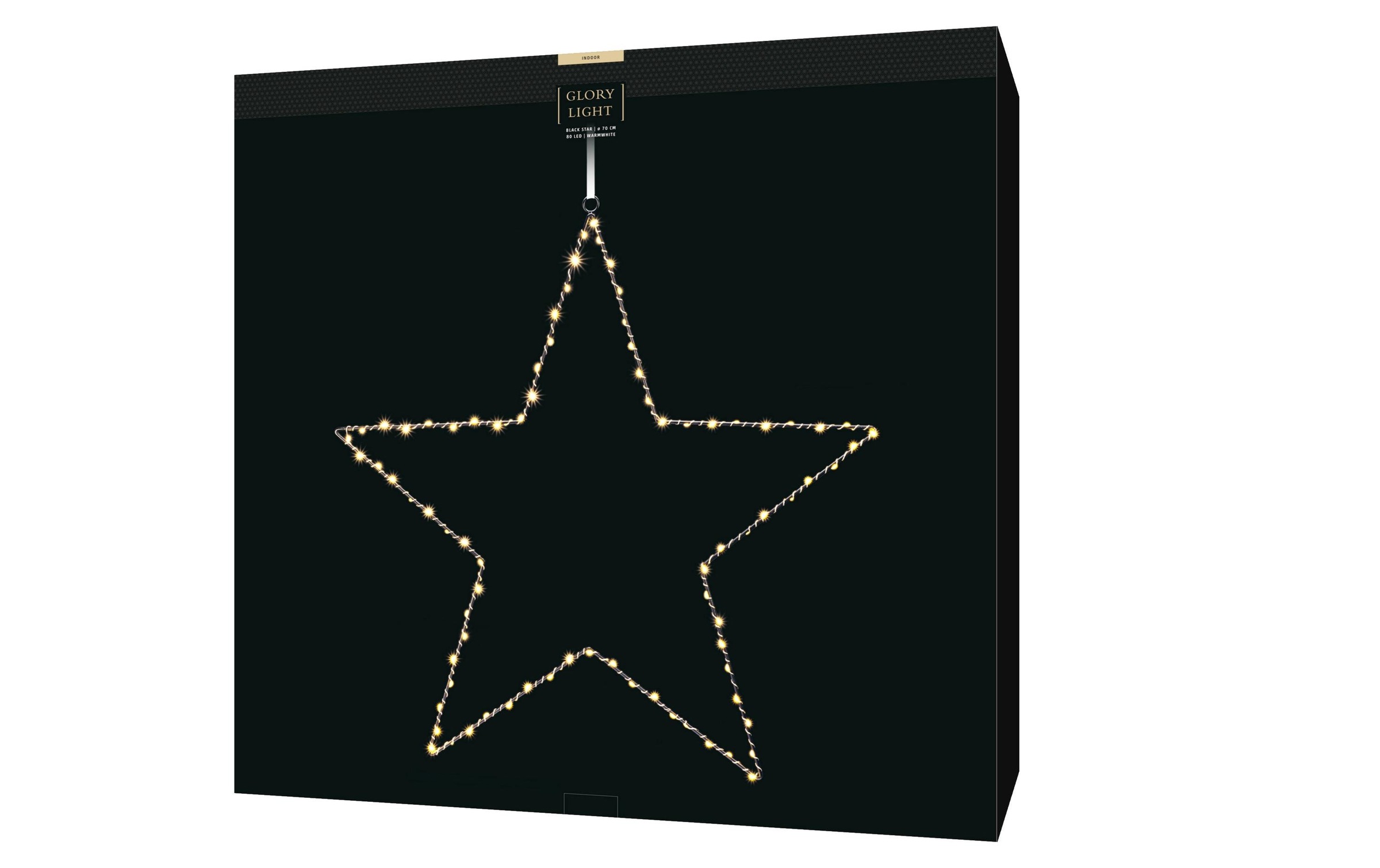 STT Étoile LED »M 80 LEDs Schwarz«