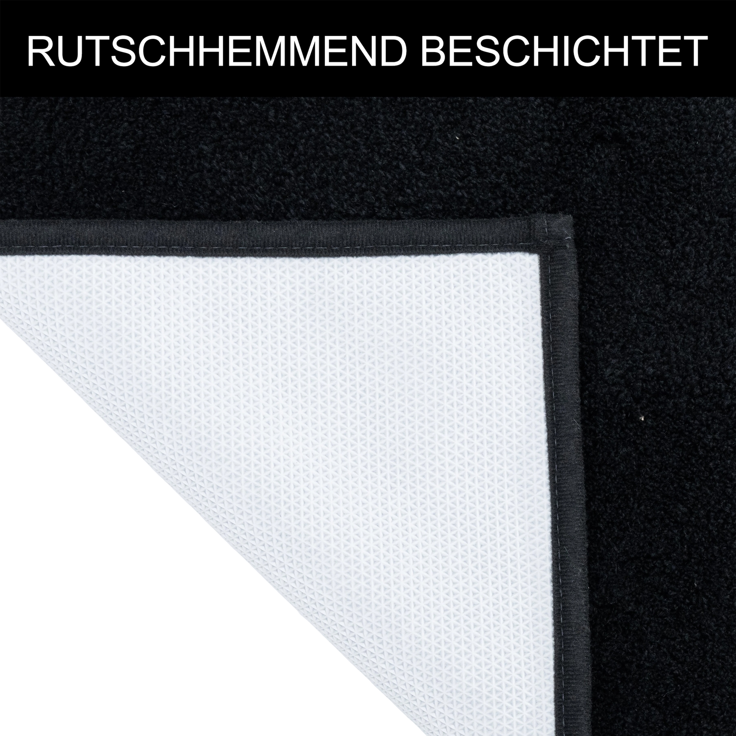 GOODproduct Badematte »Cali, Badvorleger, Badezimmer Teppich, Duschvorleger« Höhe 10 mm rutschhemmend beschichtet fussbodenheizungsgeeignet | schnell trocknend weich, Uni Farben, auch als Teppich erhältlich
