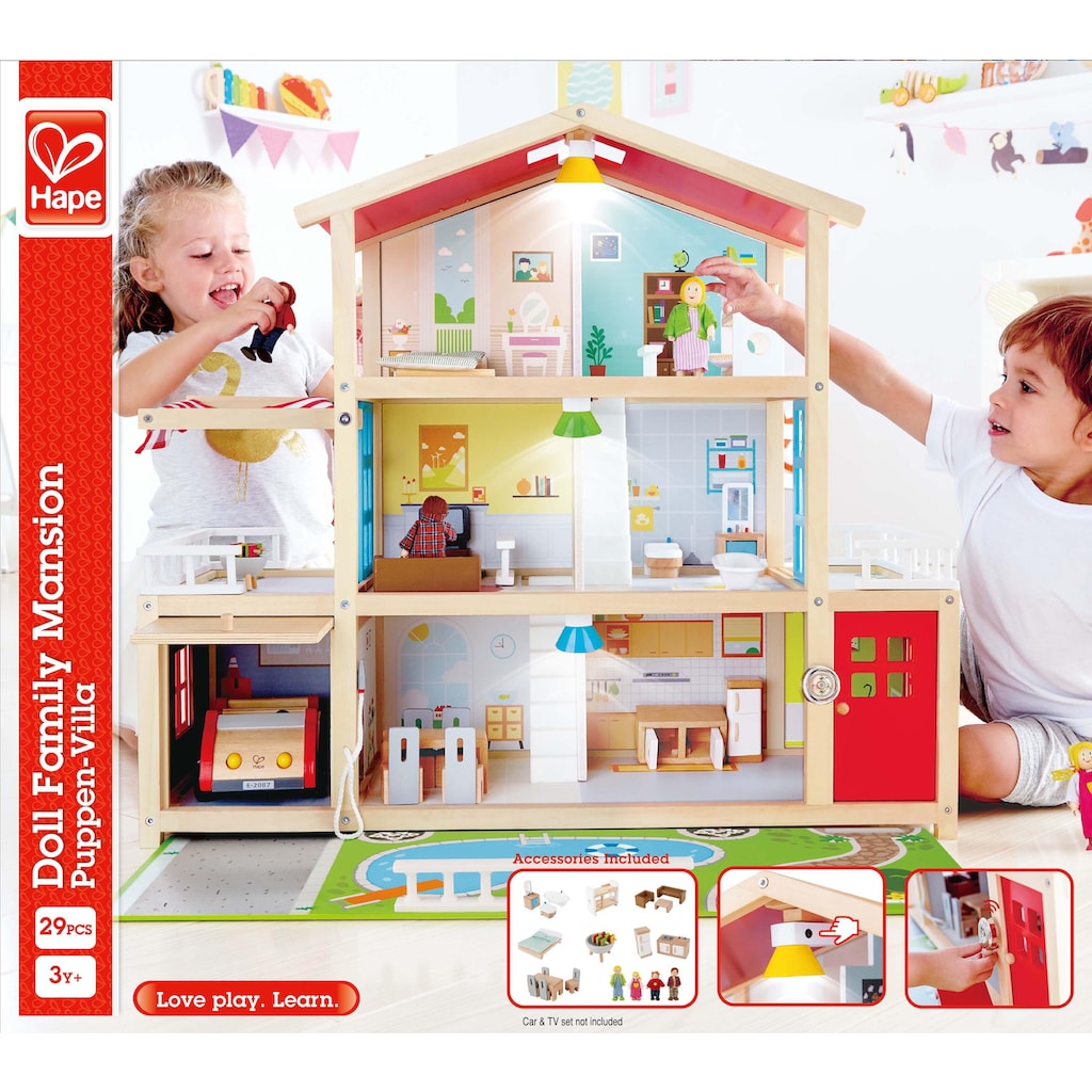 Hape Puppenhaus »Puppen-Villa«, inkl. Puppenmöbel