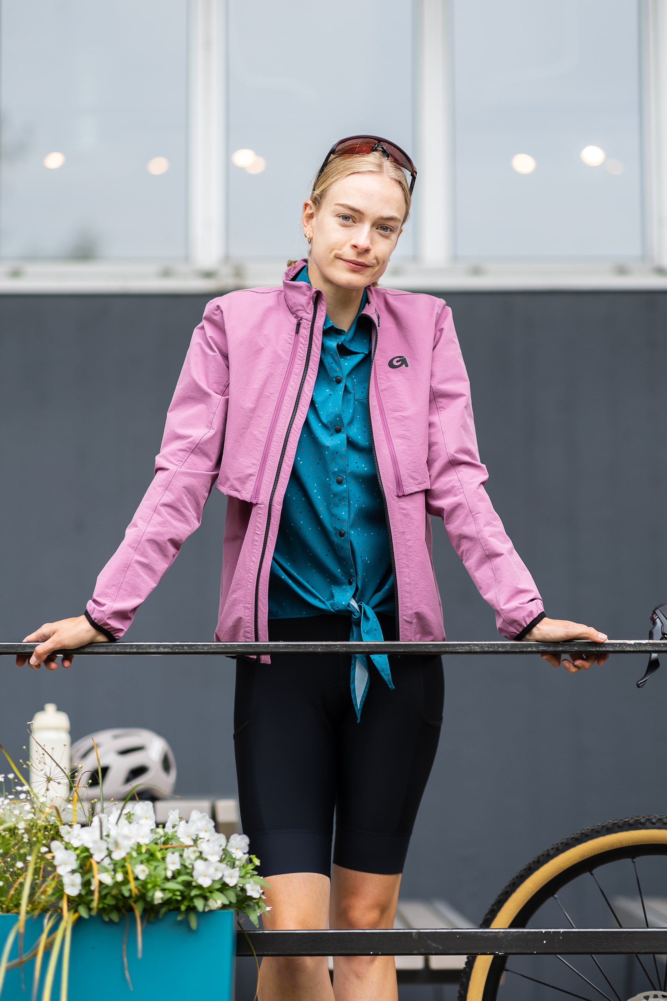 Gonso Fahrradjacke »LANZADA«, Damen 2-in-1 Jacke, winddichte Radjacke mit Rückentasche, Windjacke