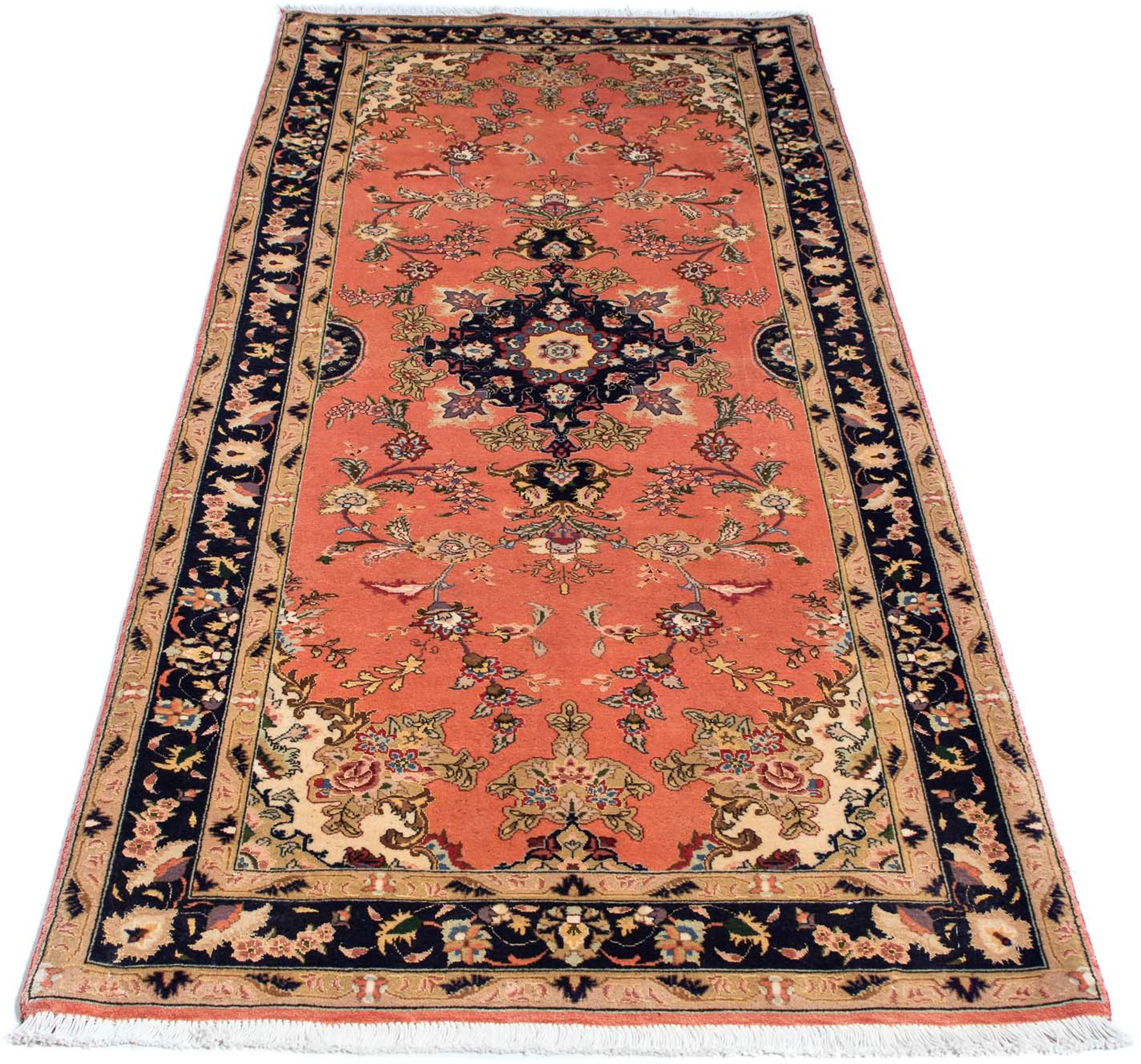 Image of morgenland Orientteppich »Perser - Täbriz - Royal - 206 x 82 cm - rost«, rechteckig, 7 mm Höhe, Wohnzimmer, Handgeknüpft, Einzelstück mit Zertifikat bei Ackermann Versand Schweiz
