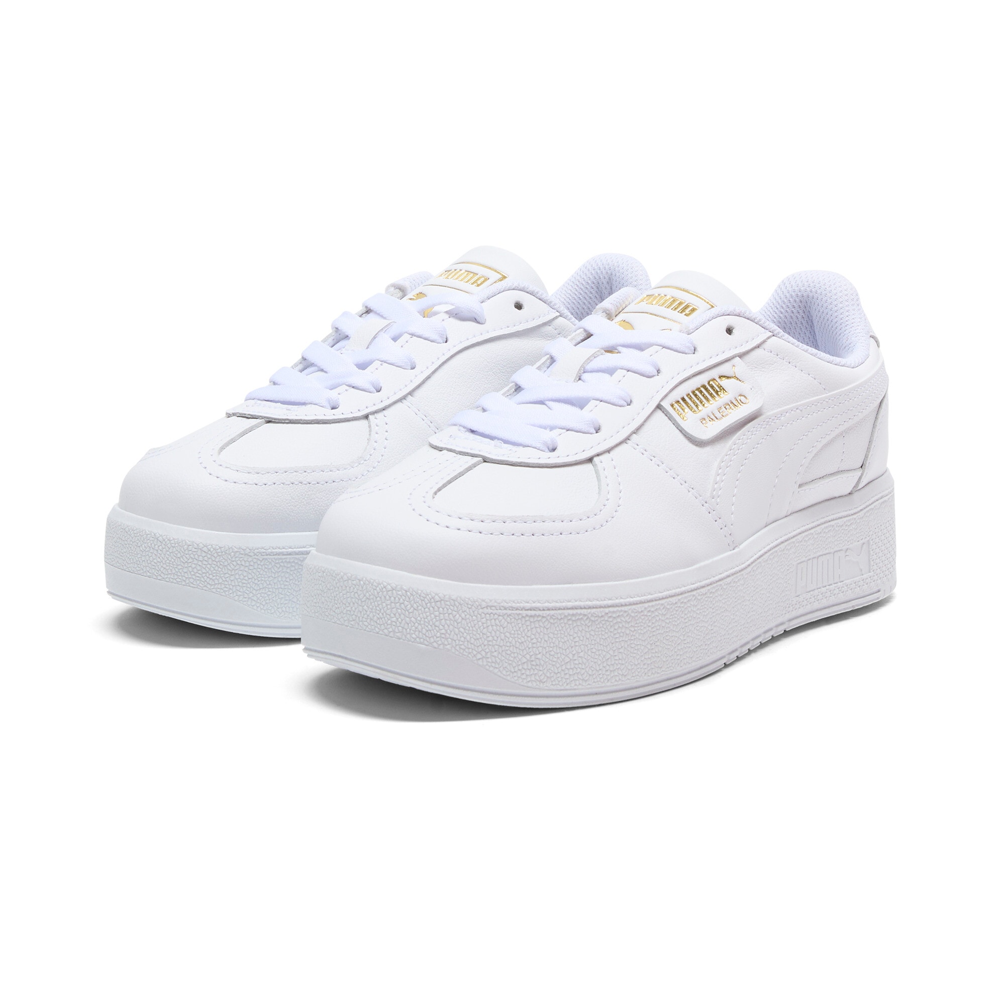 Image of PUMA Sneaker "PALERMO ELEVATA LTH WNS" aus Leder, herausnehmbare Innensohle, Innenmaterial aus Textil