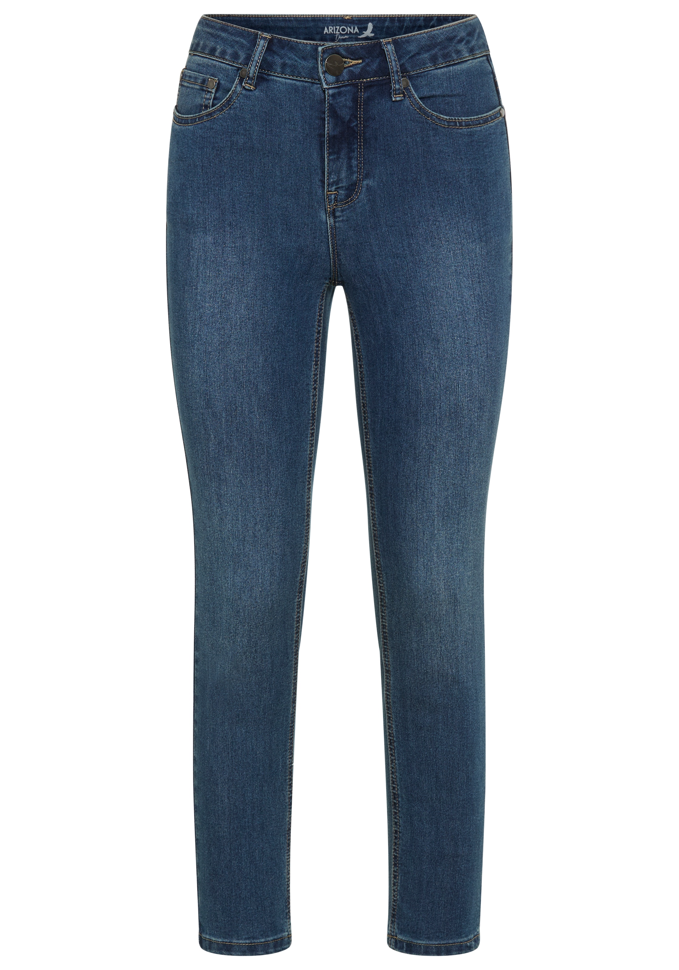 Arizona 7/8-Jeans »Shaping« eng anliegend,  Röhrenjeans,  Used-Waschung,  High-Waist,  7/8-Länge