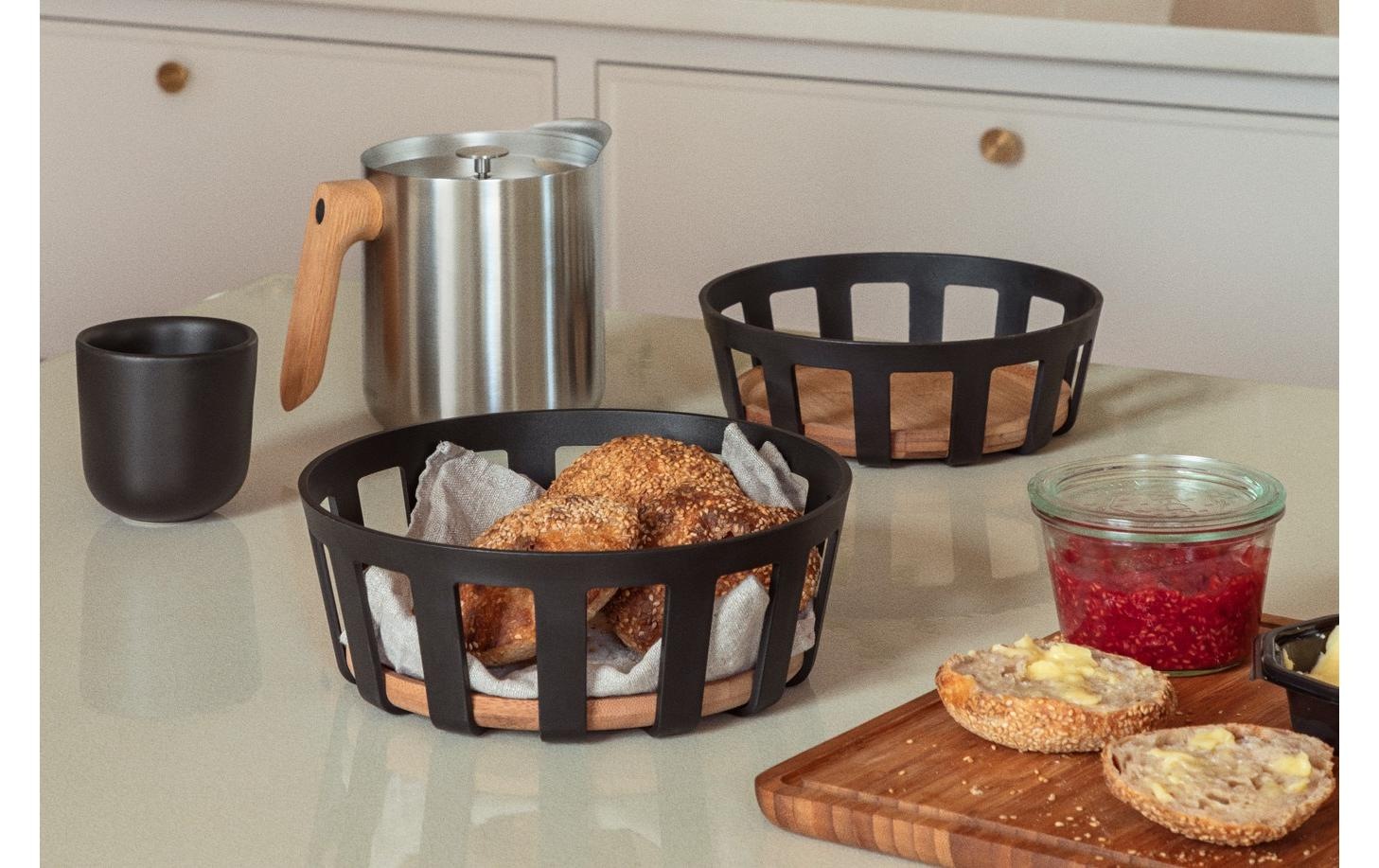 Eva Solo Panier à pain »Nordic kitchen« 1 tlg. Eleganter Brotkorb mit FSC-Bambusboden