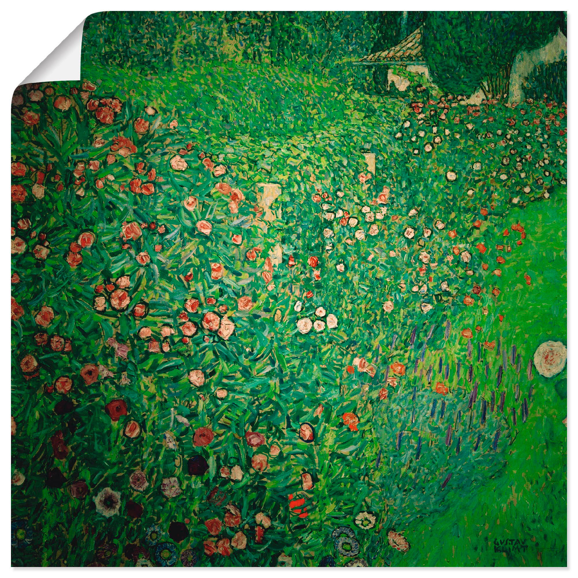 Image of Artland Wandbild »Italienische Gartenlandschaft«, Garten, (1 St.), in vielen Grössen & Produktarten -Leinwandbild, Poster, Wandaufkleber / Wandtattoo auch für Badezimmer geeignet bei Ackermann Versand Schweiz