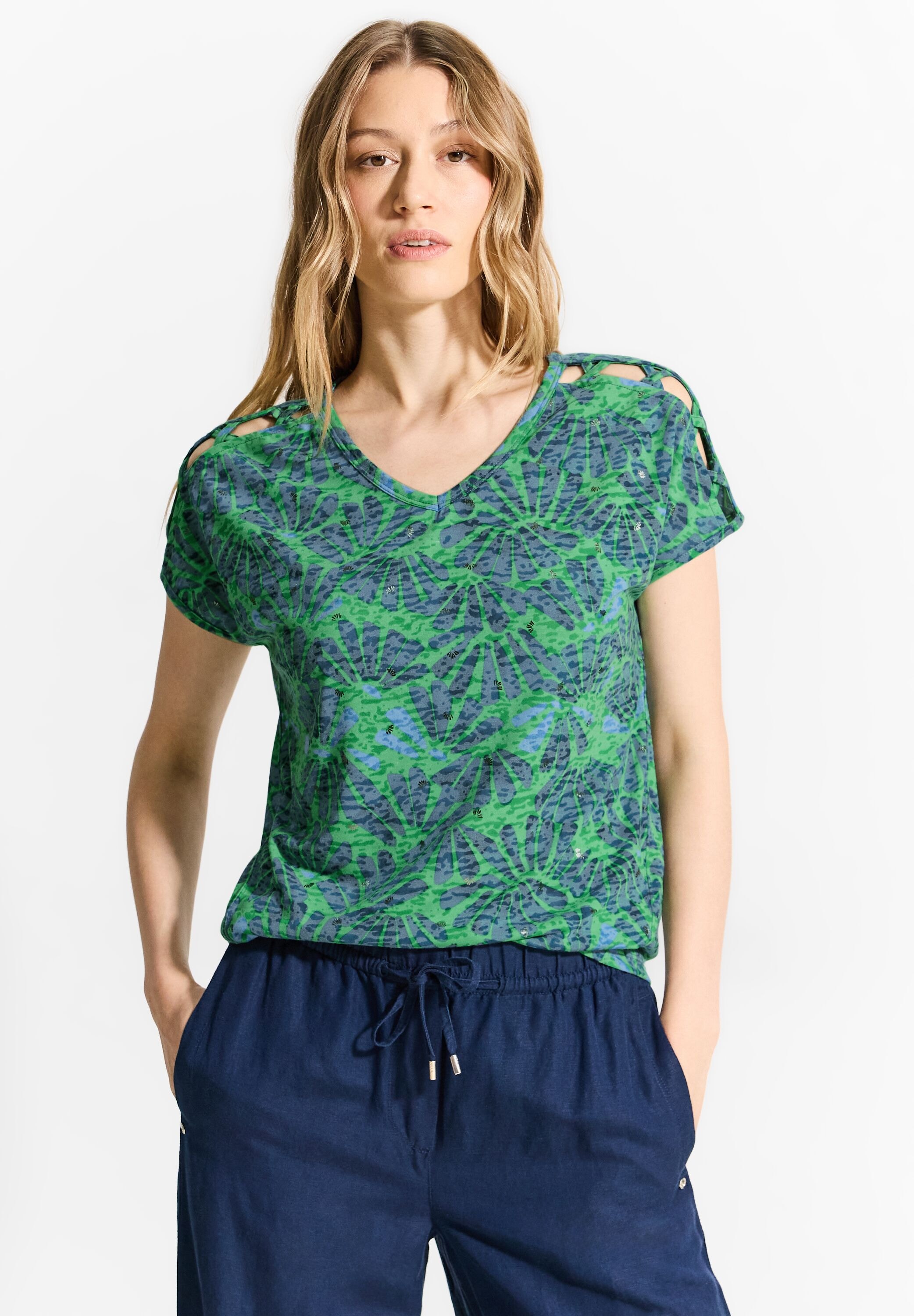 T-Shirt, mit All-Over Print
