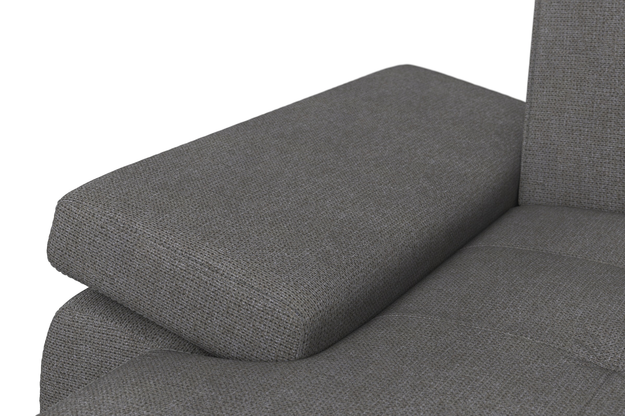 DOMO collection Wohnlandschaft »Capelo, komfortabel, klare Linien zeichnen dieses Design aus, U-Form«, mit Armteilverstellung, wahlweise mit Bettfunktion, Federkern