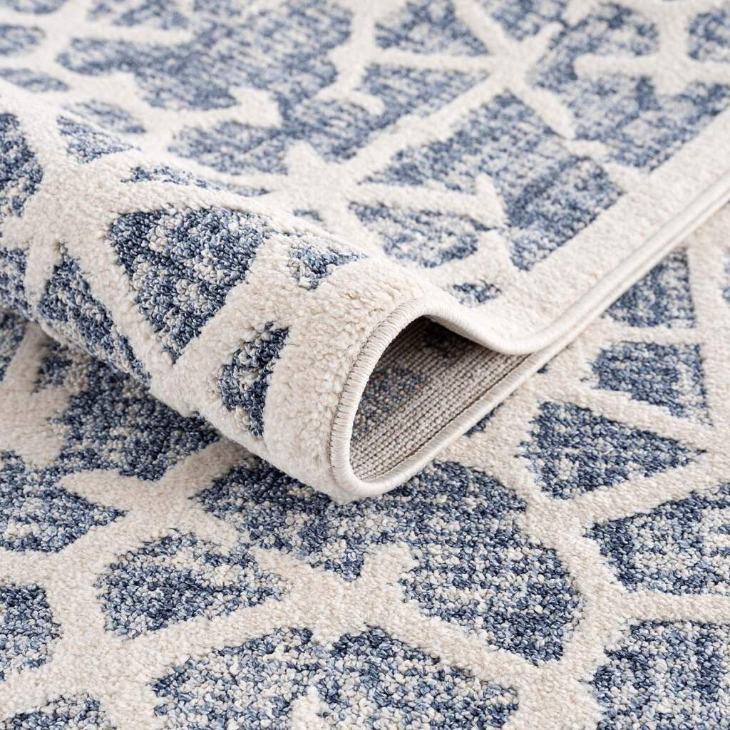 Carpet City Teppich »Art 1271«, rechteckig, 7 mm Höhe, Läufer, Kurzflor, Skandi-Muster, ideal für Wohnzimmer & Schlafzimmer