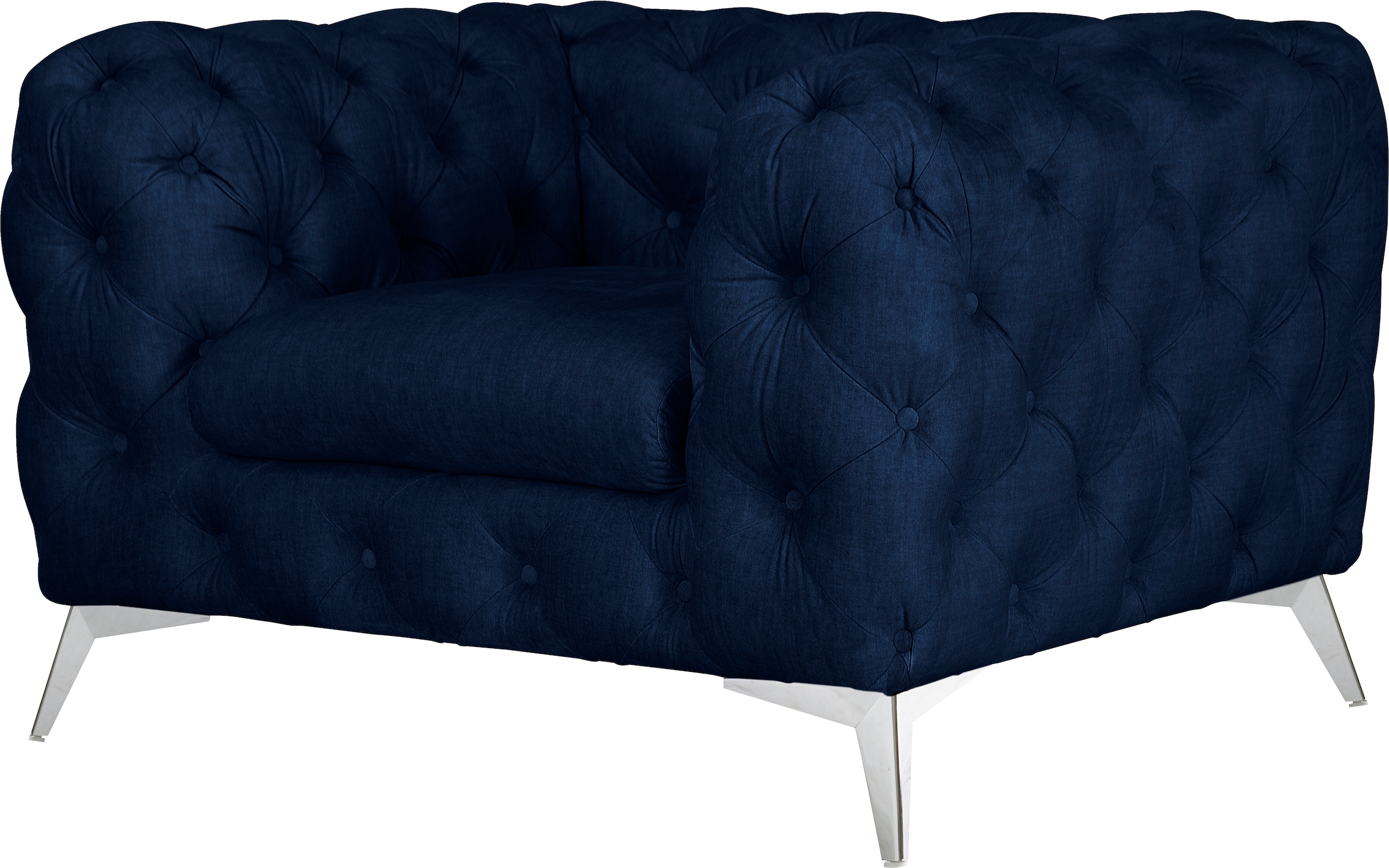 Leonique Chesterfield-Sessel »Glynis Sessel«, aufwändige Knopfheftung, moderne Chesterfield Optik, Fussfarbe wählbar