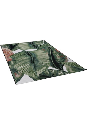TOM TAILOR Teppich »Garden Leaf«, rechteckig, 3 mm Höhe, Flachgewebe, In- und Outdoor... kaufen