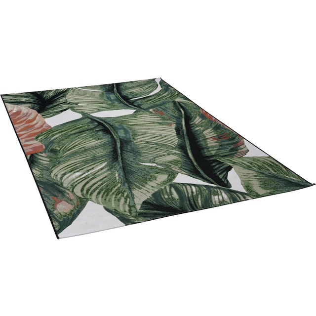 TOM TAILOR HOME Teppich »Garden Leaf«, rechteckig, Flachgewebe, In- und Outdoor  geeignet, Wohnzimmer à bas prix