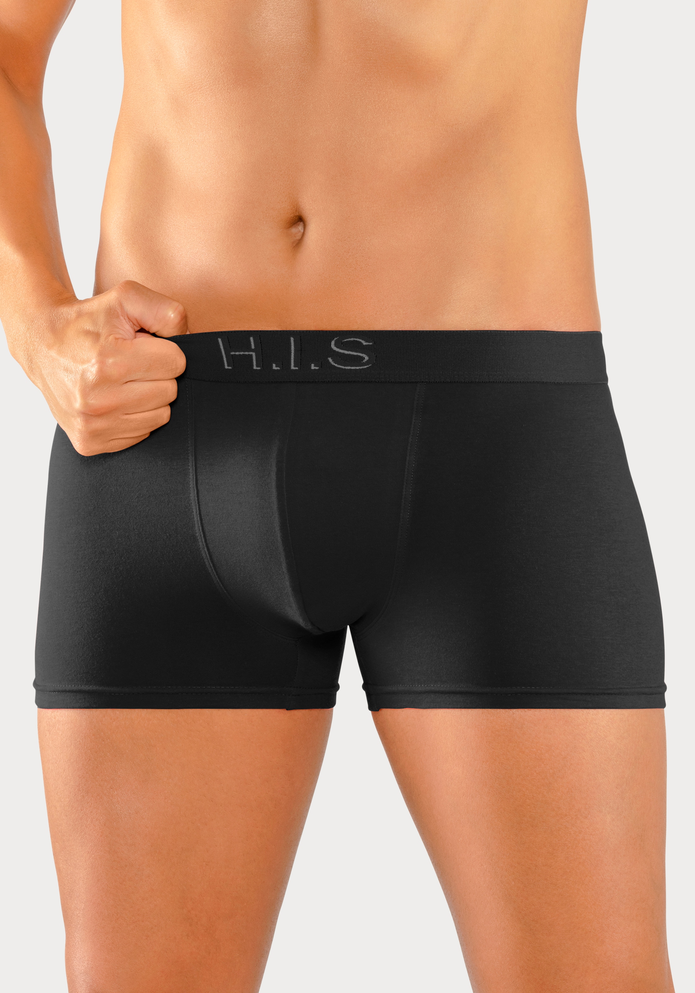 H.I.S Boxer »Boxershorts für Herren« Packung, 5 cuis Logo Webbund mit 3D Effekt