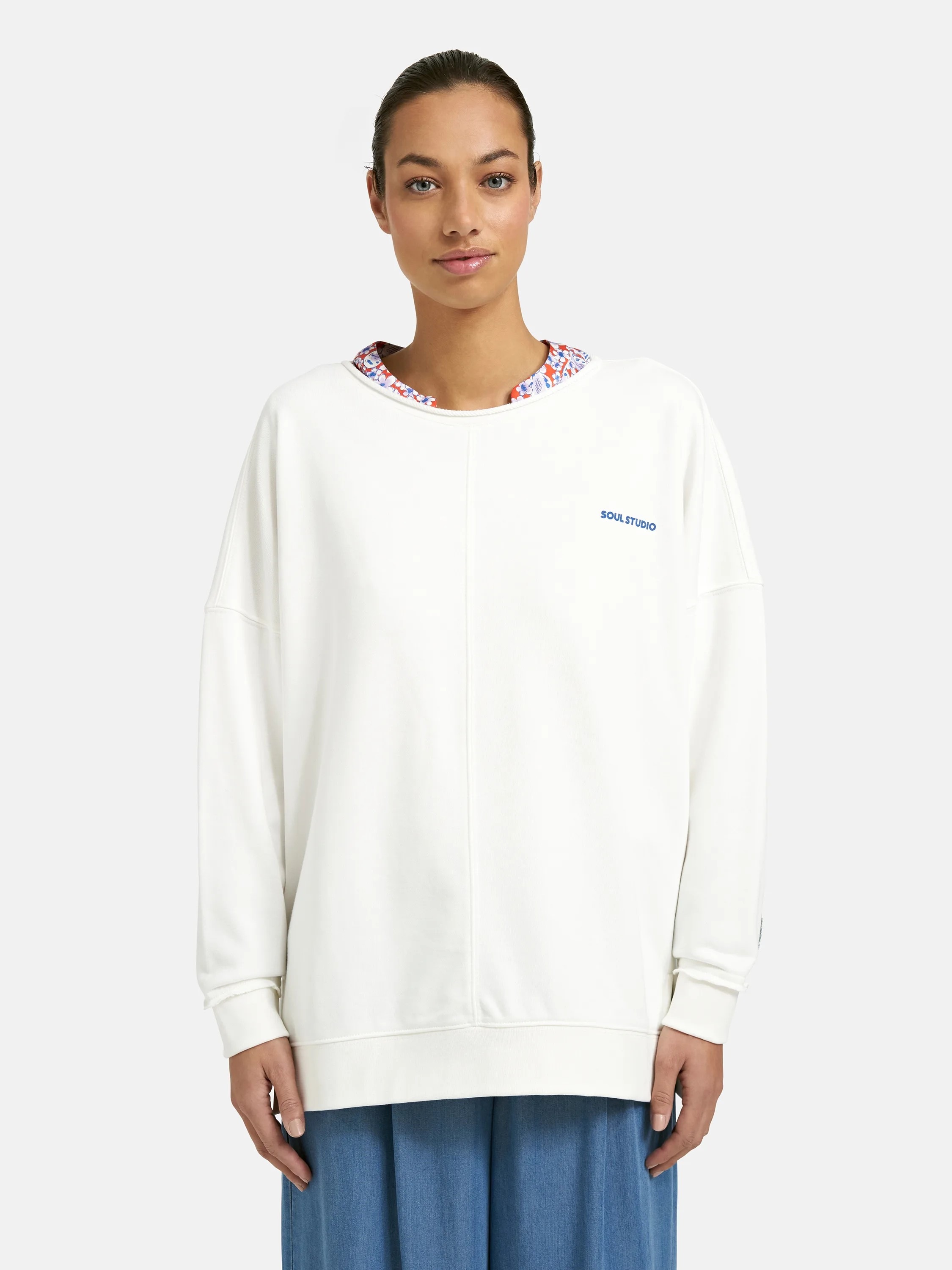 Image of Smith & Soul Sweatshirt, mit Aufnähern, oversize