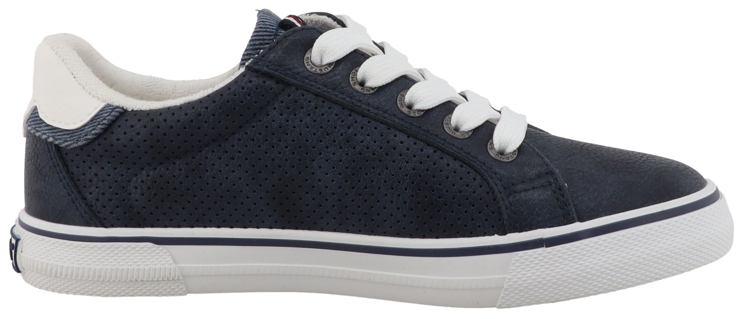 Mustang Shoes Sneaker »Inken«  Freizeitschuh, Halbschuh, Schnürschuh mit Logoschriftzügen