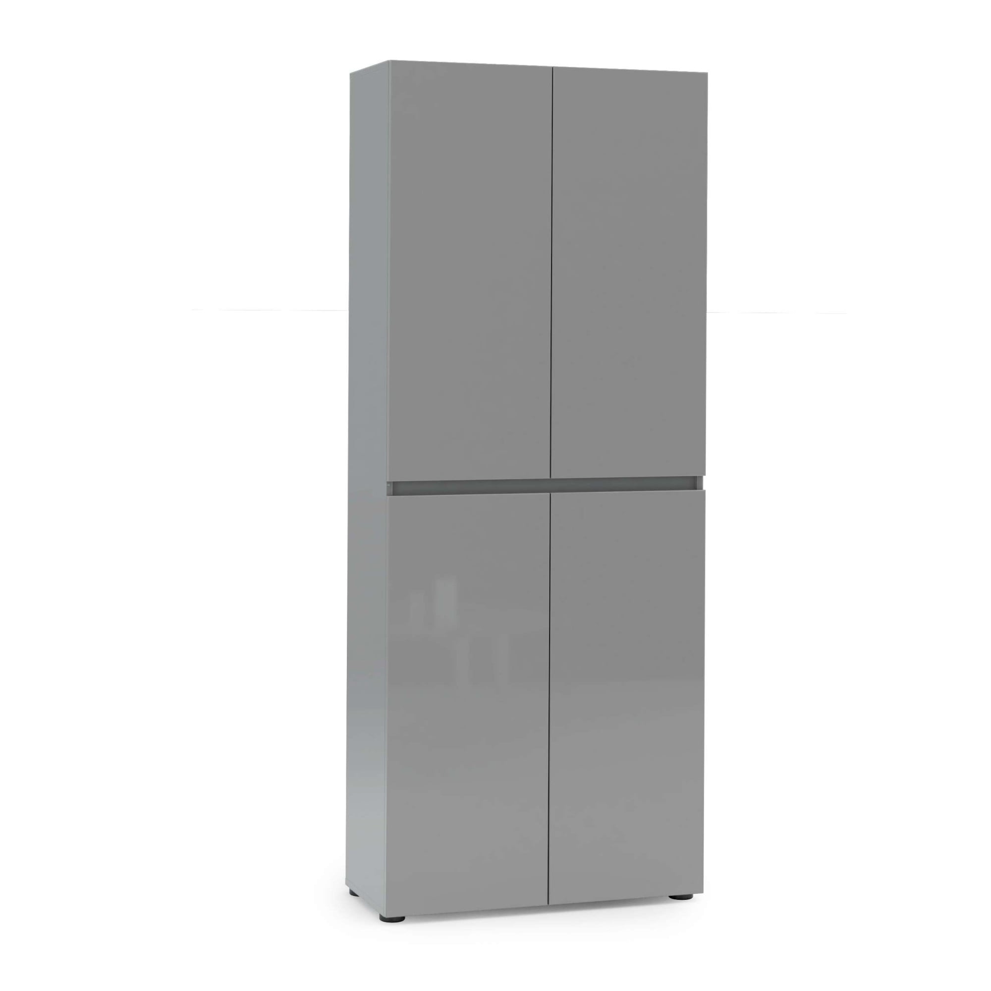Image of Home affaire Schuhschrank "MISTER- Schuhregal, Made in Italy, 12 Fächer, 10 Einlegeböden" Hochglanz lackiert, 4 Türen & mit Platz für ca. 36 paar Schuhe