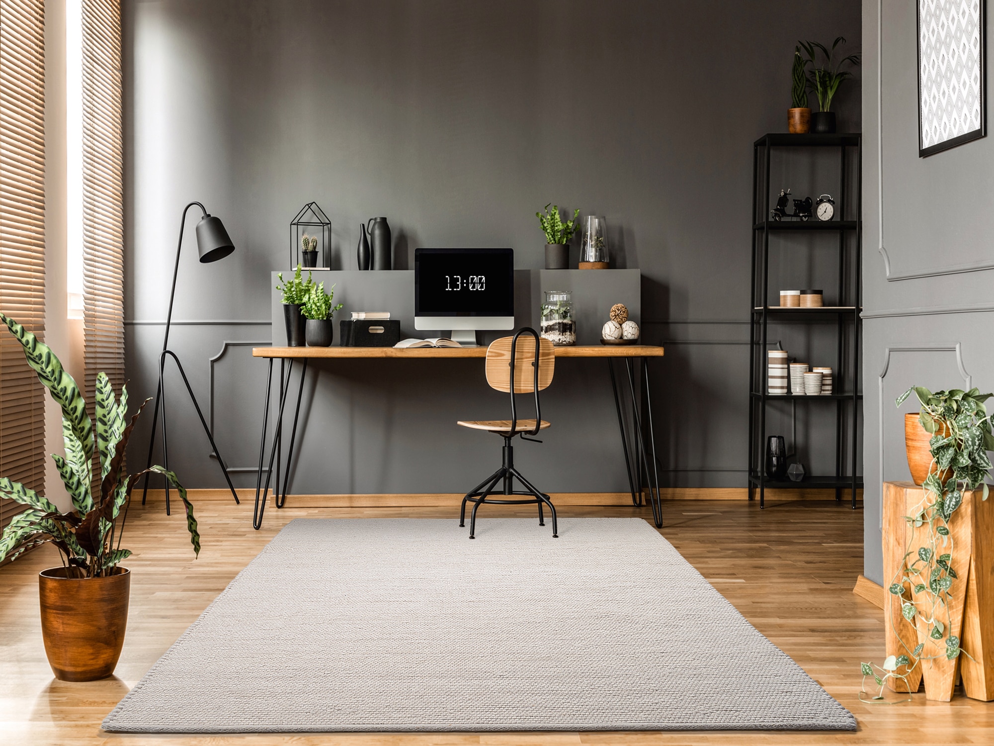 OCI DIE TEPPICHMARKE Tapis »FAVORIT« Carré 12 mm Höhe Handweb-Teppich aus Indien, handgewebt, hochwertig verarbeitet