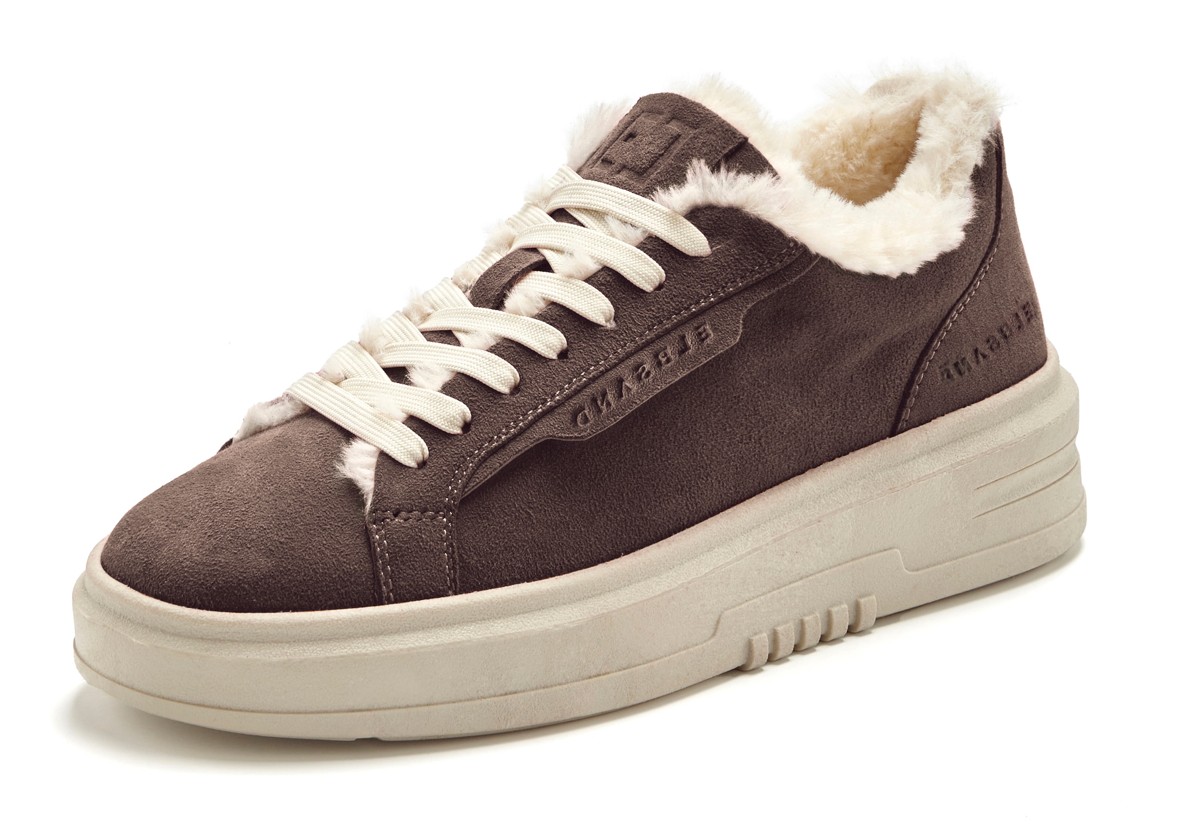 Elbsand »Schnürschuh, Turnschuh, Schnürhalbschuh, Freizeitschuh, Ledersneaker«  NEU aus Leder mit kuscheligem Warmfutter und Plateausohle