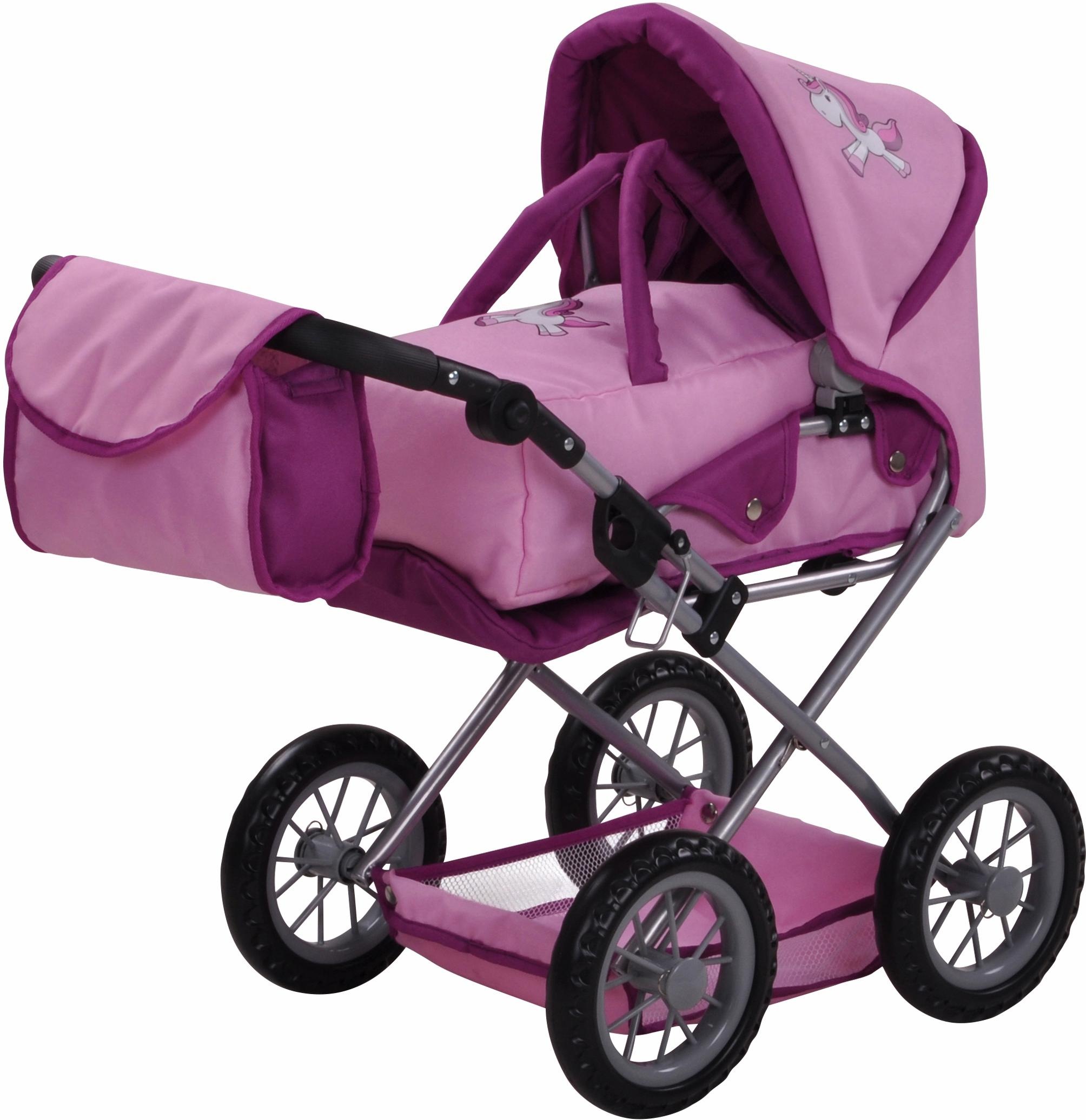 Image of Knorrtoys® Kombi-Puppenwagen »Ruby - UMA Das Einhorn«, mit Wickeltasche bei Ackermann Versand Schweiz