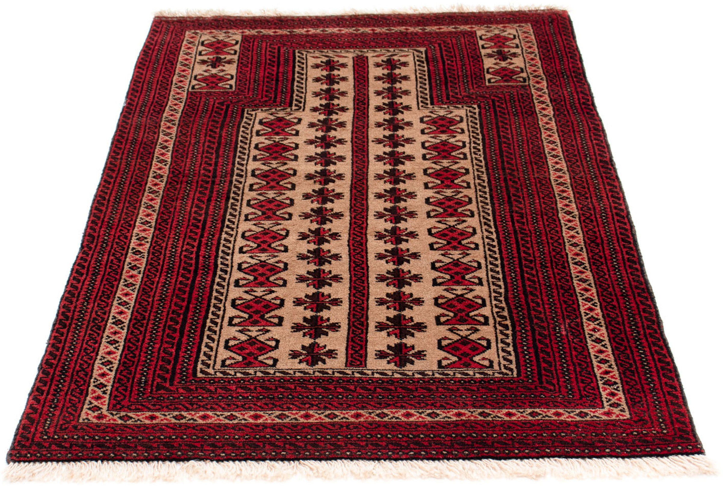 Image of morgenland Orientteppich »Perser - Nomadic - 135 x 86 cm - dunkelrot«, rechteckig, 10 mm Höhe, Wohnzimmer, Handgeknüpft, Einzelstück mit Zertifikat bei Ackermann Versand Schweiz