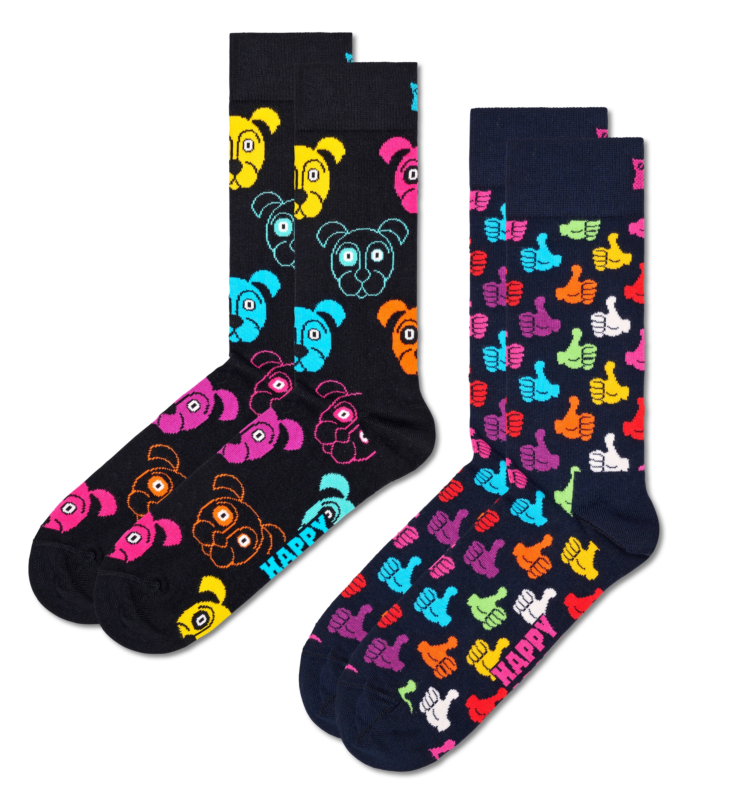 ♕ Happy Socks Socken »Classic Dog Socks«, (Packung, 2 Paar), Dog & Thumbs  Up Socks versandkostenfrei kaufen