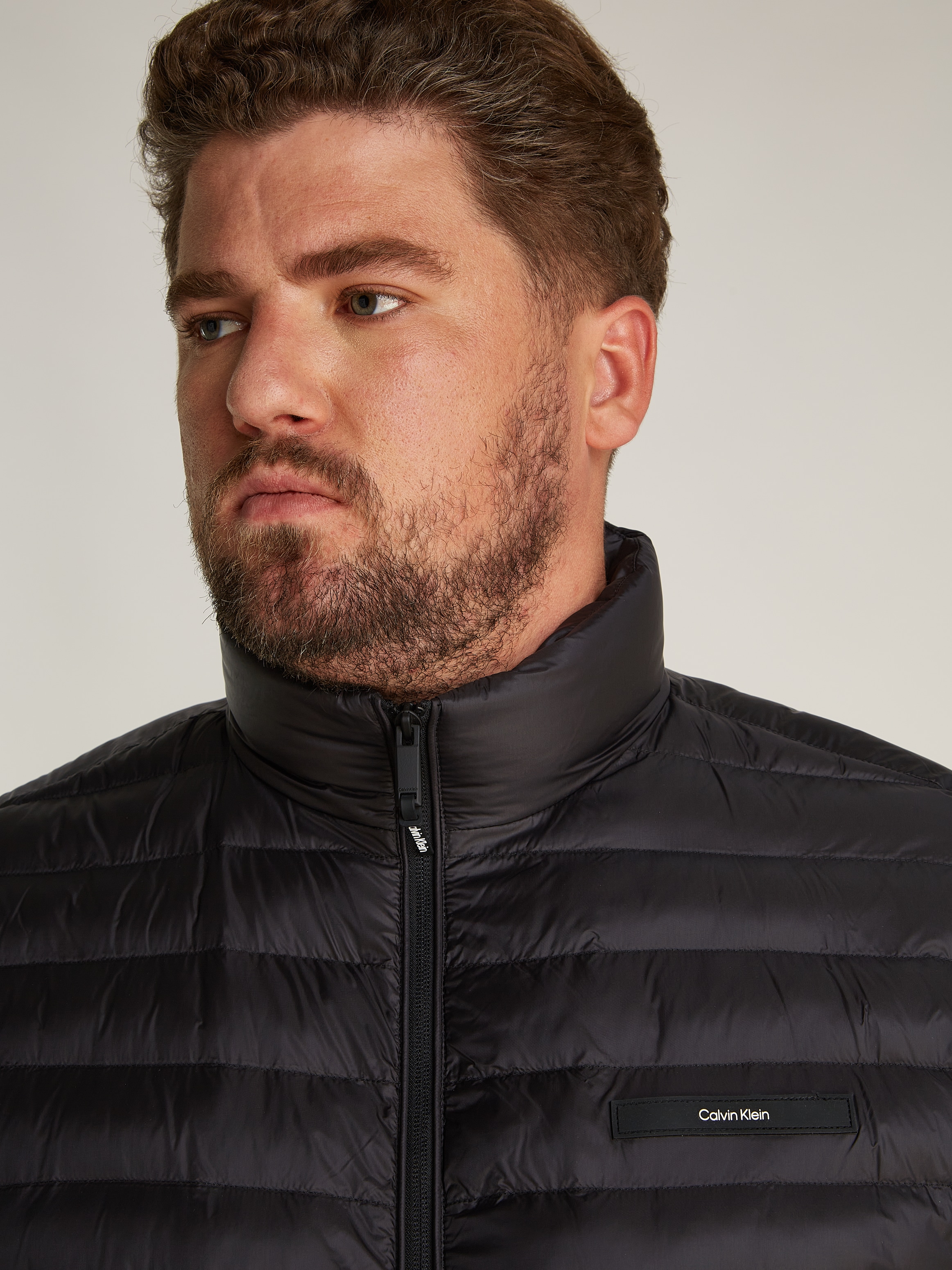 Calvin Klein Big&Tall Steppjacke »BT_LW QUILT JACKET«, in Grossen Grössen mit Logopatch