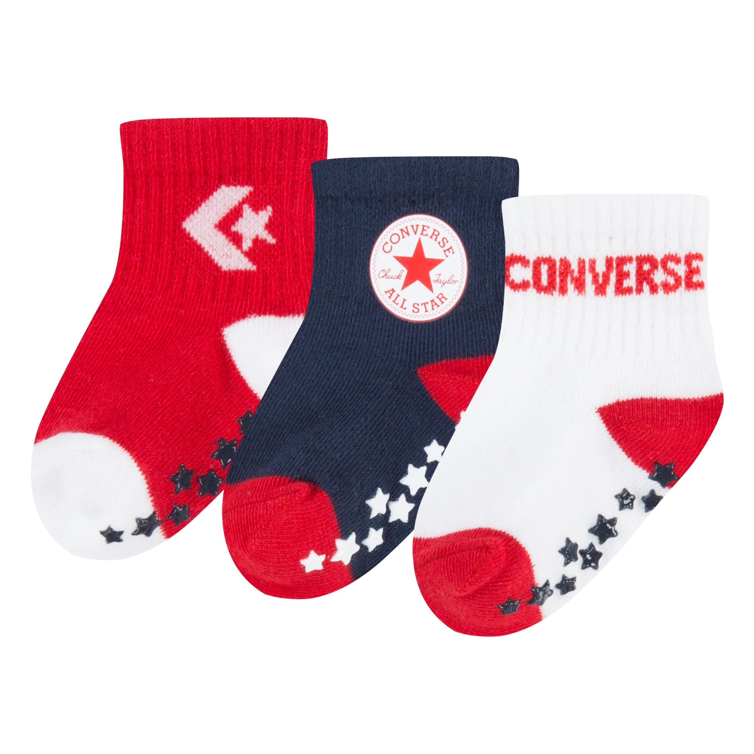 ABS-Socken »CONVERSE LOGO INFANT TODDLER NO SLIP QUARTER 3 PK«, (3 Paar)