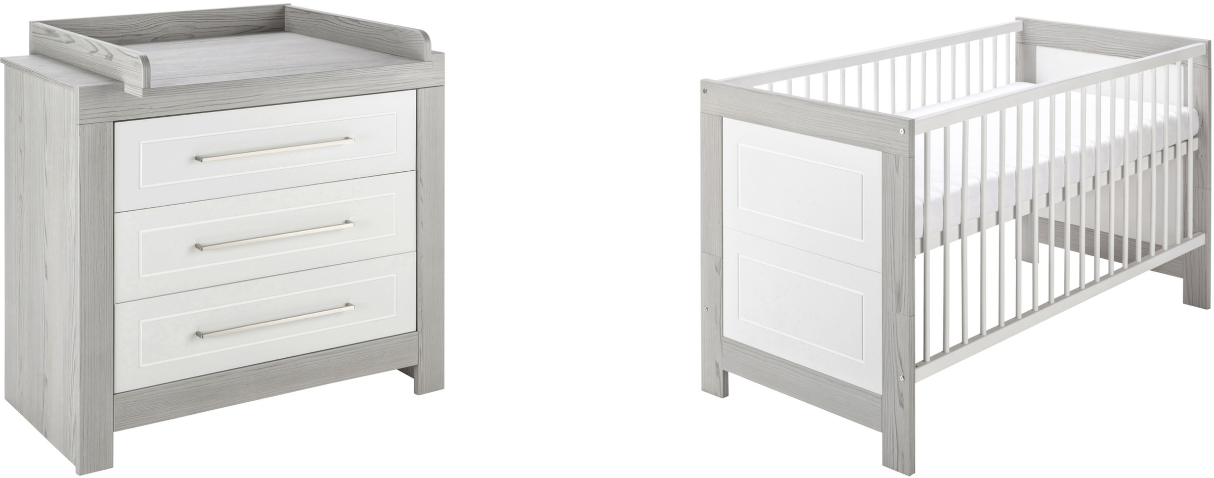 Image of Schardt Babymöbel-Set »Scandic«, (Spar-Set, 2 St., Kinderbett, Wickelkommode), Made in Germany; mit Kinderbett und Wickelkommode bei Ackermann Versand Schweiz