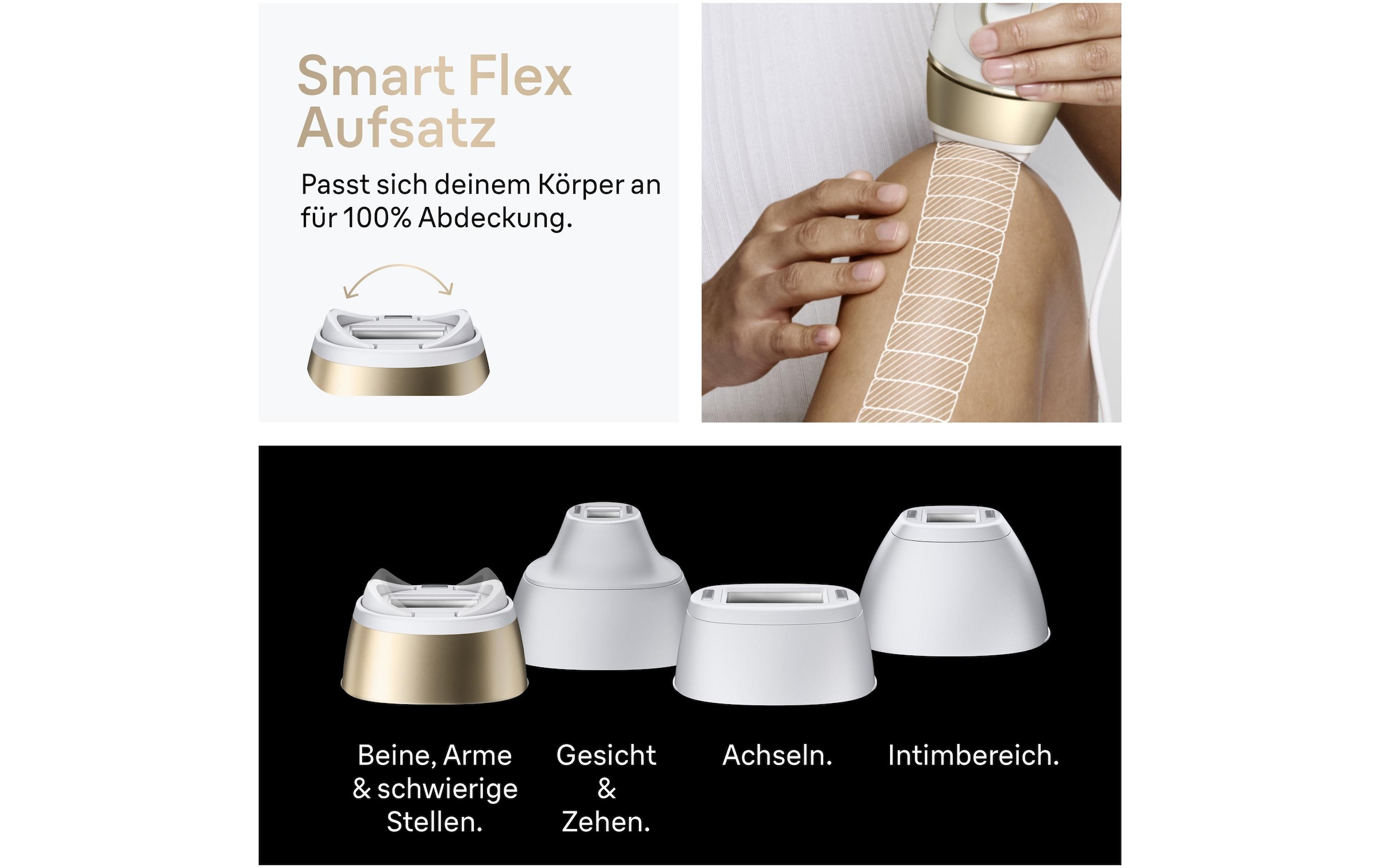 Braun IPL-Haarentferner »Silk-expert Pro IPL PL5431« 400.000 Lichtimpulse dauerhafte Haarreduktion, mit Tasche, Venus Rasierer, 4 Aufsätze