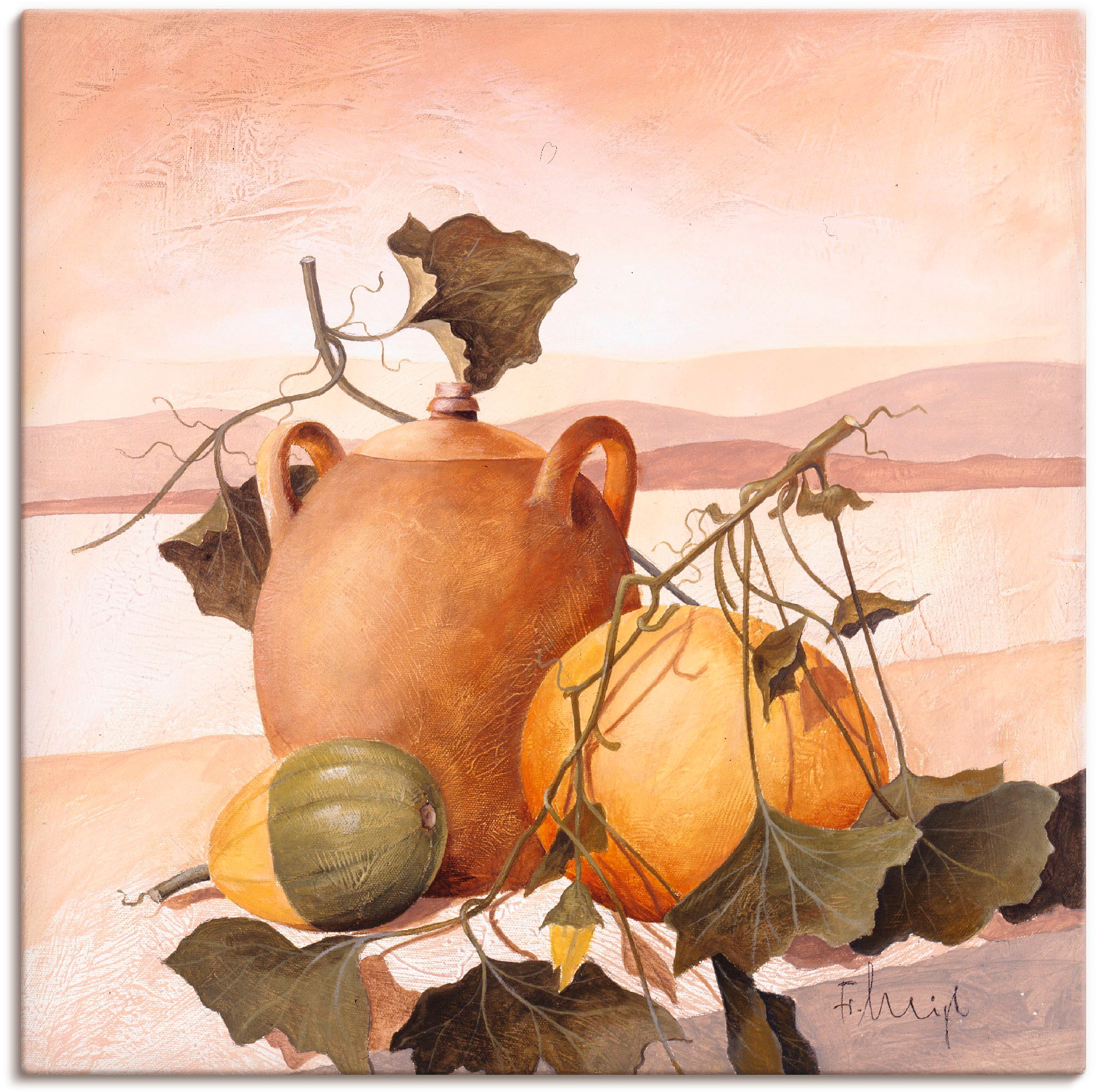 Image of Artland Wandbild »Mohn Variation«, Arrangements, (1 St.), in vielen Grössen & Produktarten -Leinwandbild, Poster, Wandaufkleber / Wandtattoo auch für Badezimmer geeignet bei Ackermann Versand Schweiz