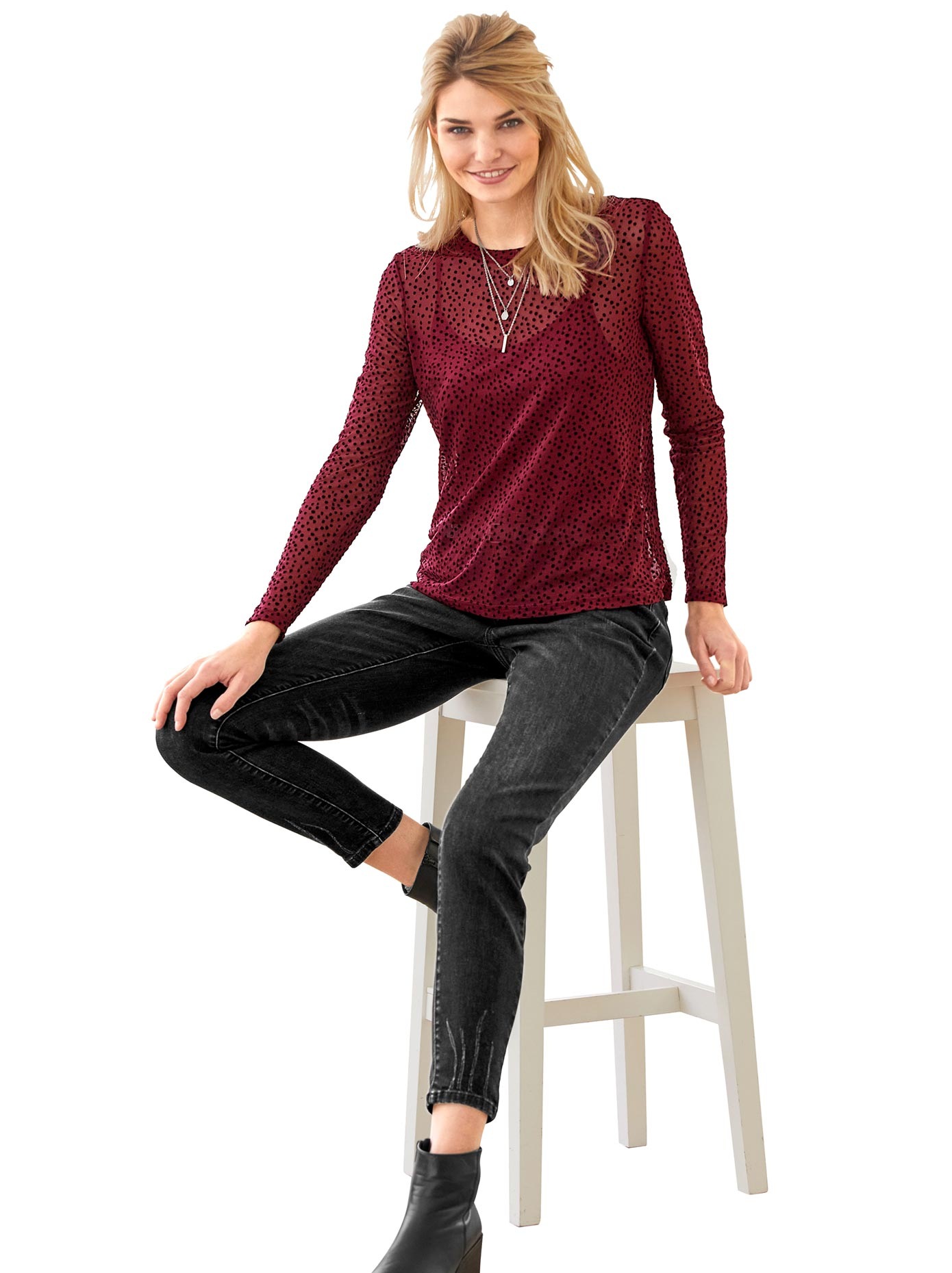 Image of LINEA TESINI by Heine Langarmshirt »Two in One Shirt«, (1 tlg.) bei Ackermann Versand Schweiz