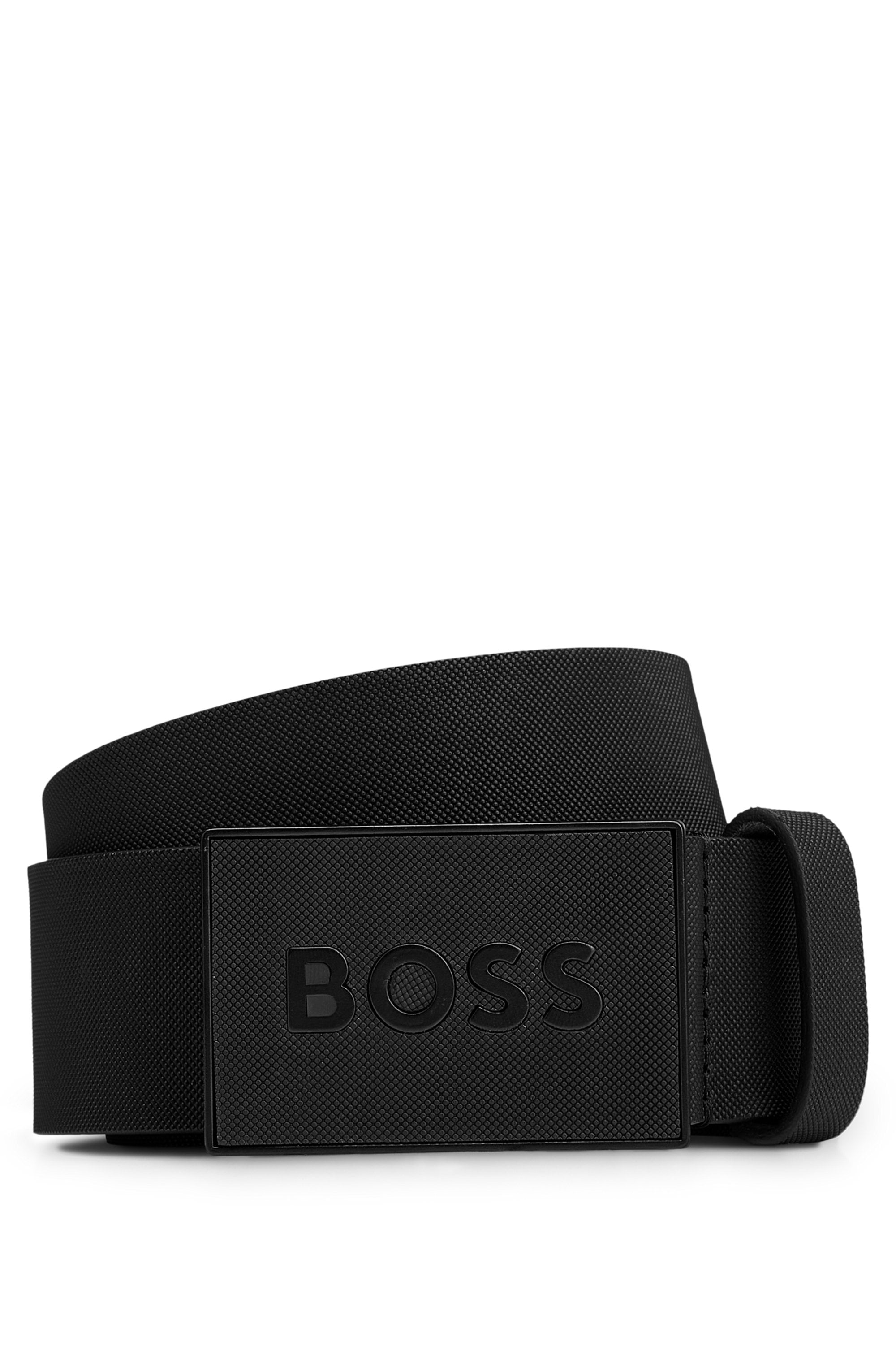 BOSS Ledergürtel »Boss_Icon-S1_Sz40«, mit BOSS-Logo-Prägung auf der Koppelschliesse