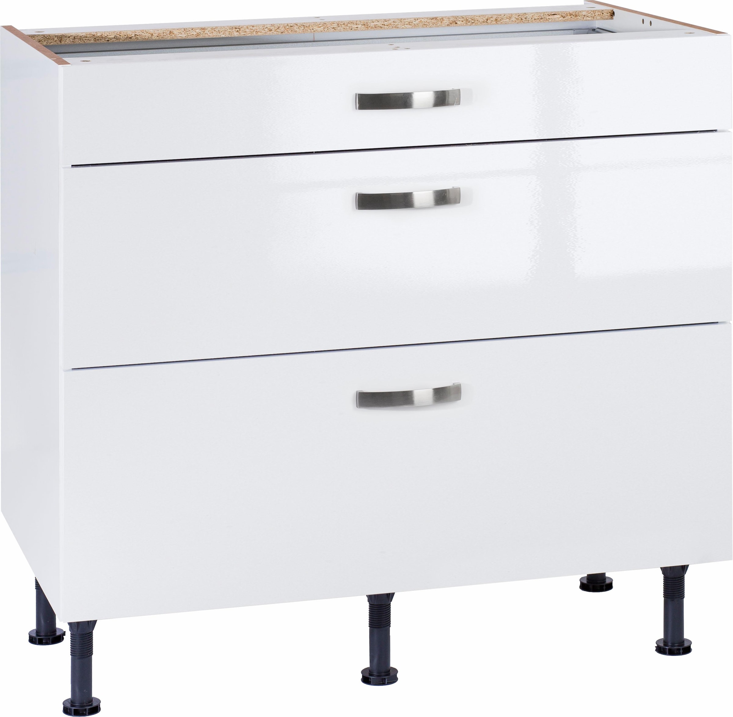 Image of KOCHSTATION Unterschrank "KS-Cara" Breite 90 cm, mit Vollauszügen und Soft-Close-Funktion