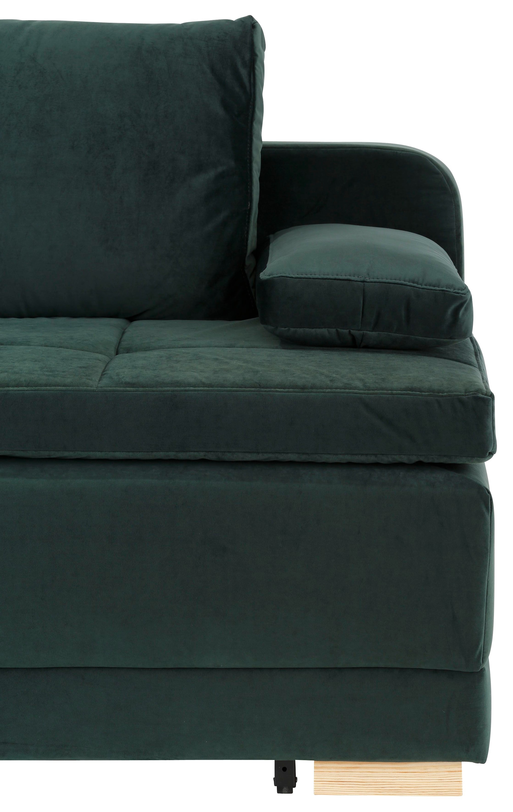 INOSIGN Schlafsofa »Berlin«, Dauerschläfer mit Boxspringfederung, Bettfunktion und Bettkasten
