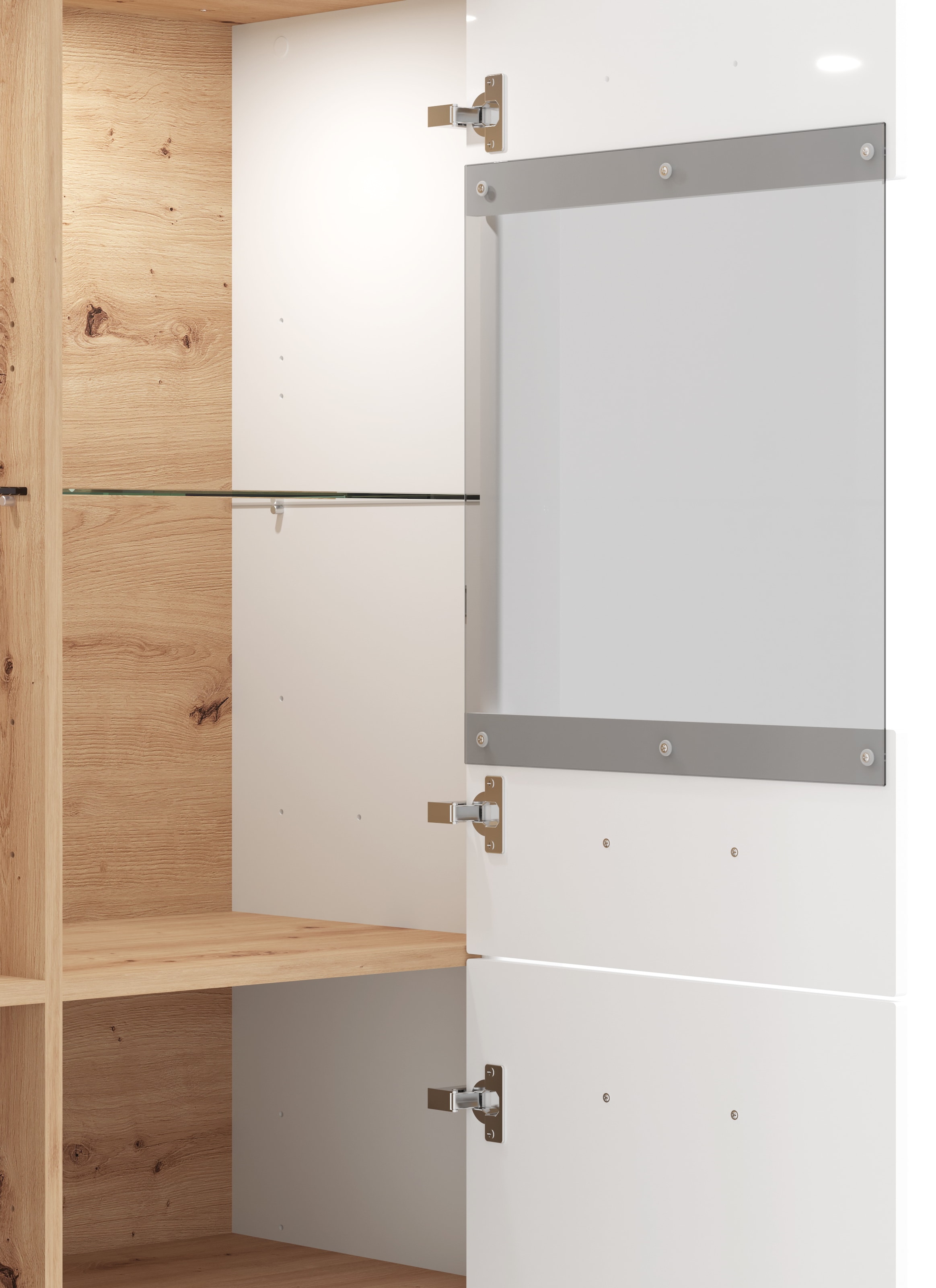 Home affaire Vitrine »Valencia«, 2 Türen mit 4mm-Sicherheitsglas, Breite 103,5 cm