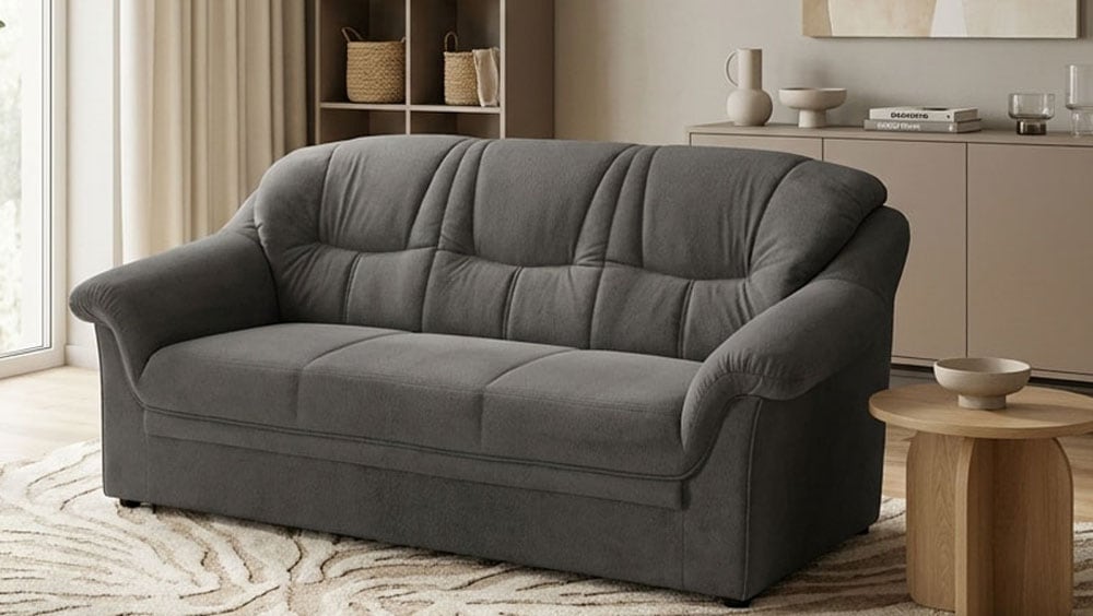 GOODproduct 3-places »Nyborg 184 cm breit, pflegeleicht, formschön, stabil« en microfibre de luxe douce et facile d'entretien