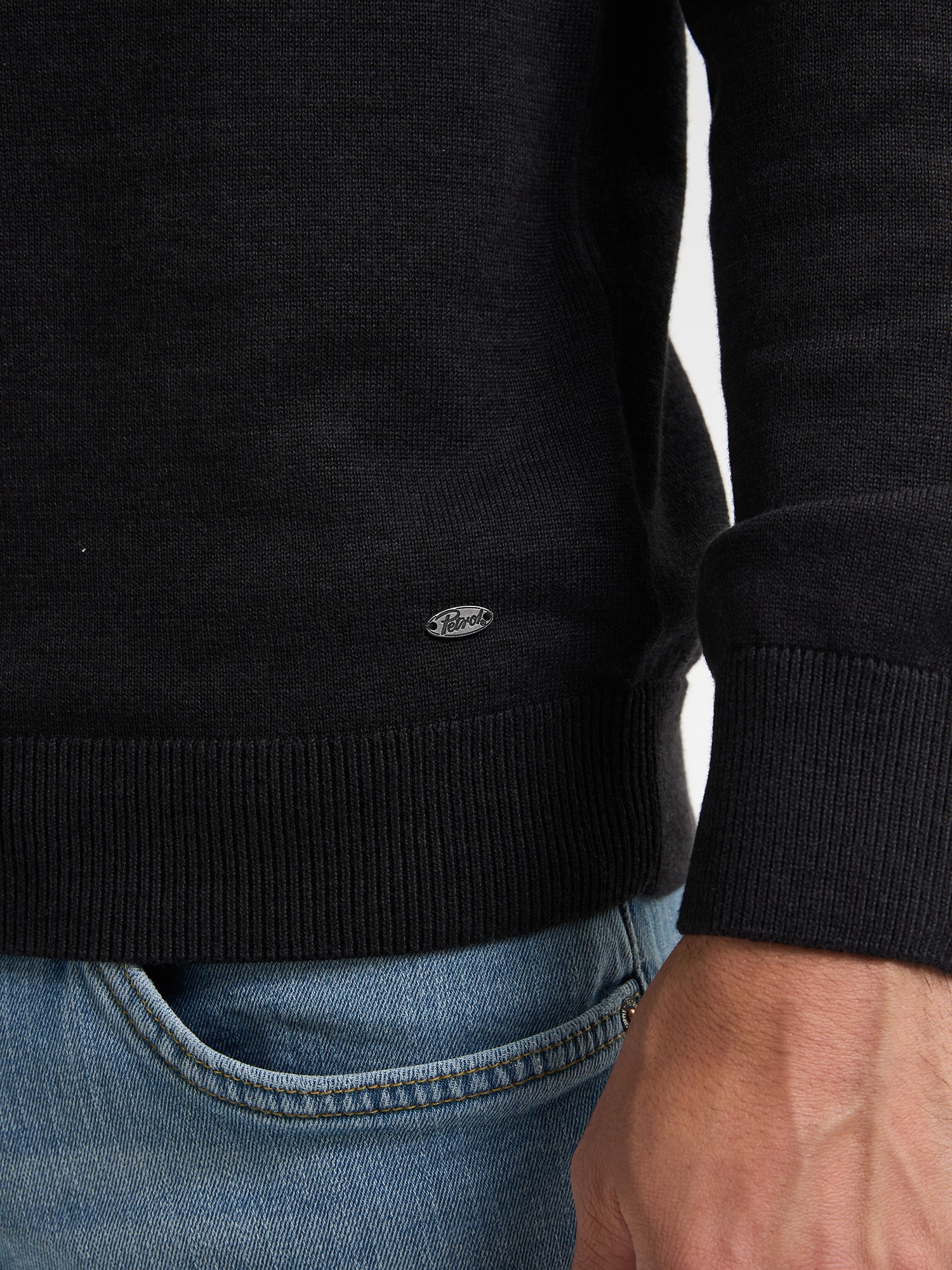Petrol Industries Rollkragenpullover »Men Knitwear Collar Basi«, Pflegeleichter Materialmix mit Baumwollanteil
