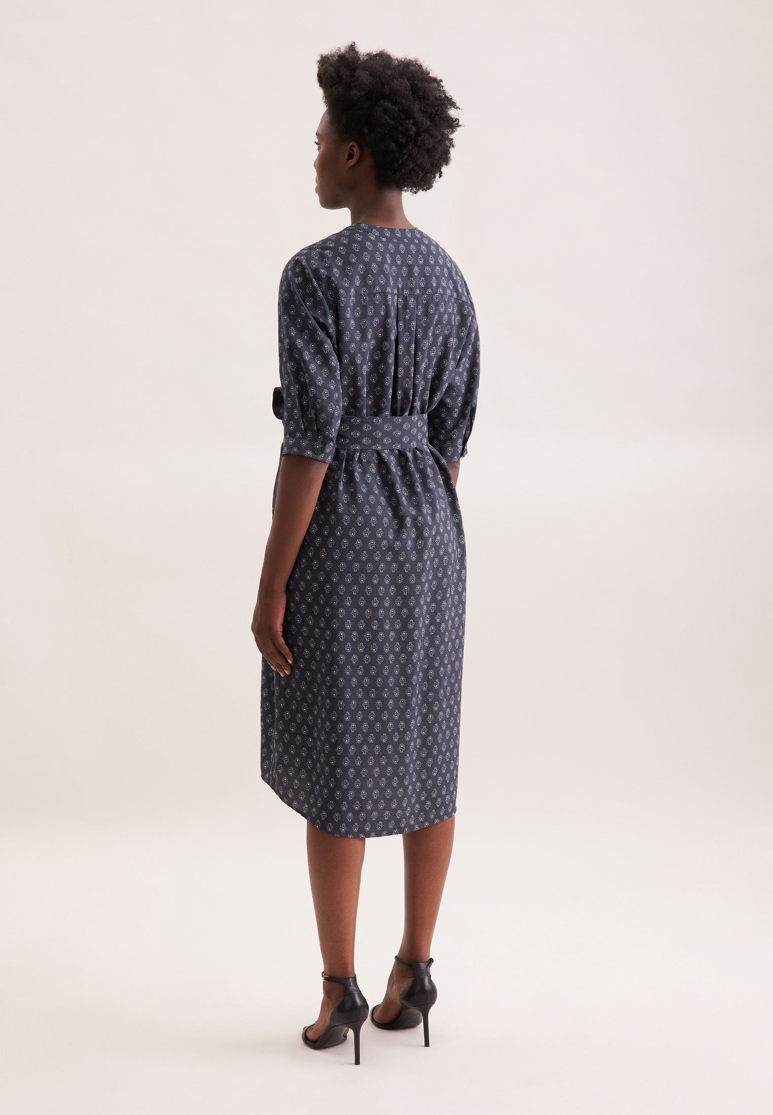 seidensticker Blusenkleid 3/4 V-Neck Druck