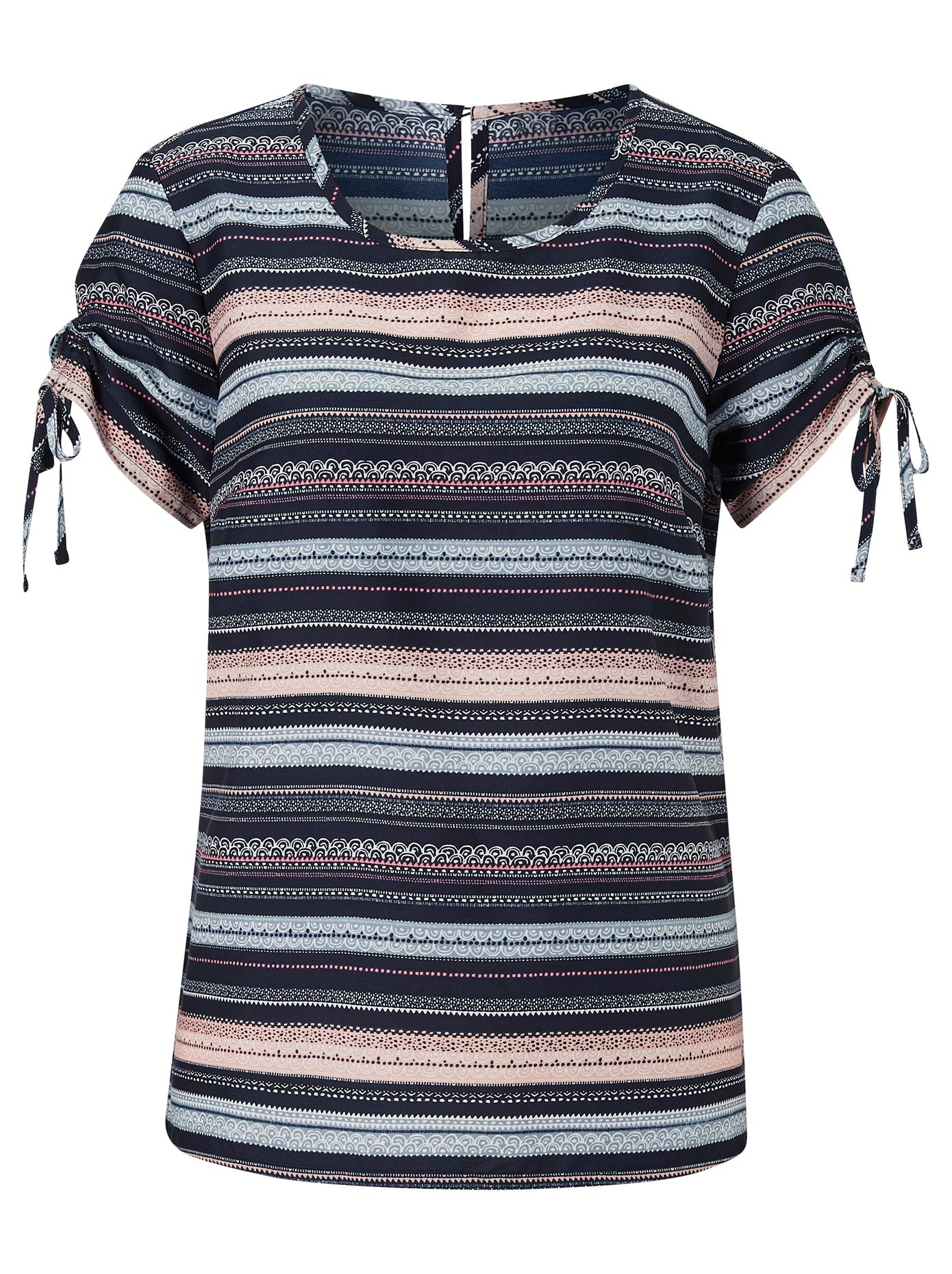 Bluse aus fliessendem Crêpe-Stoff