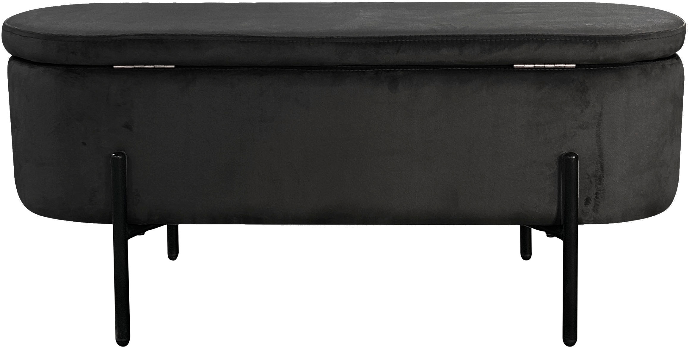 byLIVING Sitzbank »NOVA« Samt, mit Stauraum/Truhe, Innenmass Truhe 26,5 x 83cm, Höhe: 19 cm
