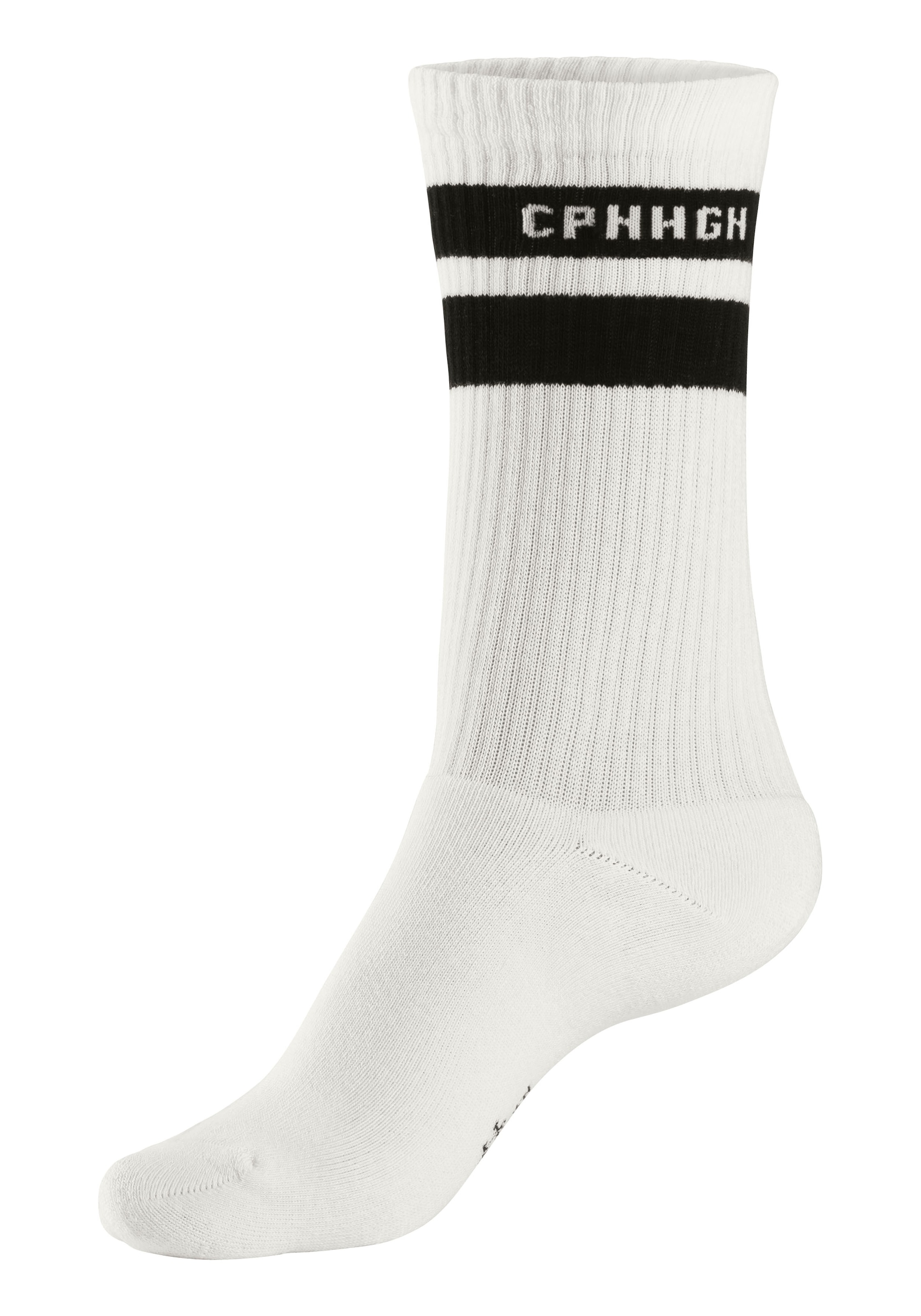 Copenhagen Studios Tennissocken, (Packung, 3 Paar), mit Streifendesign und Vollfrottee