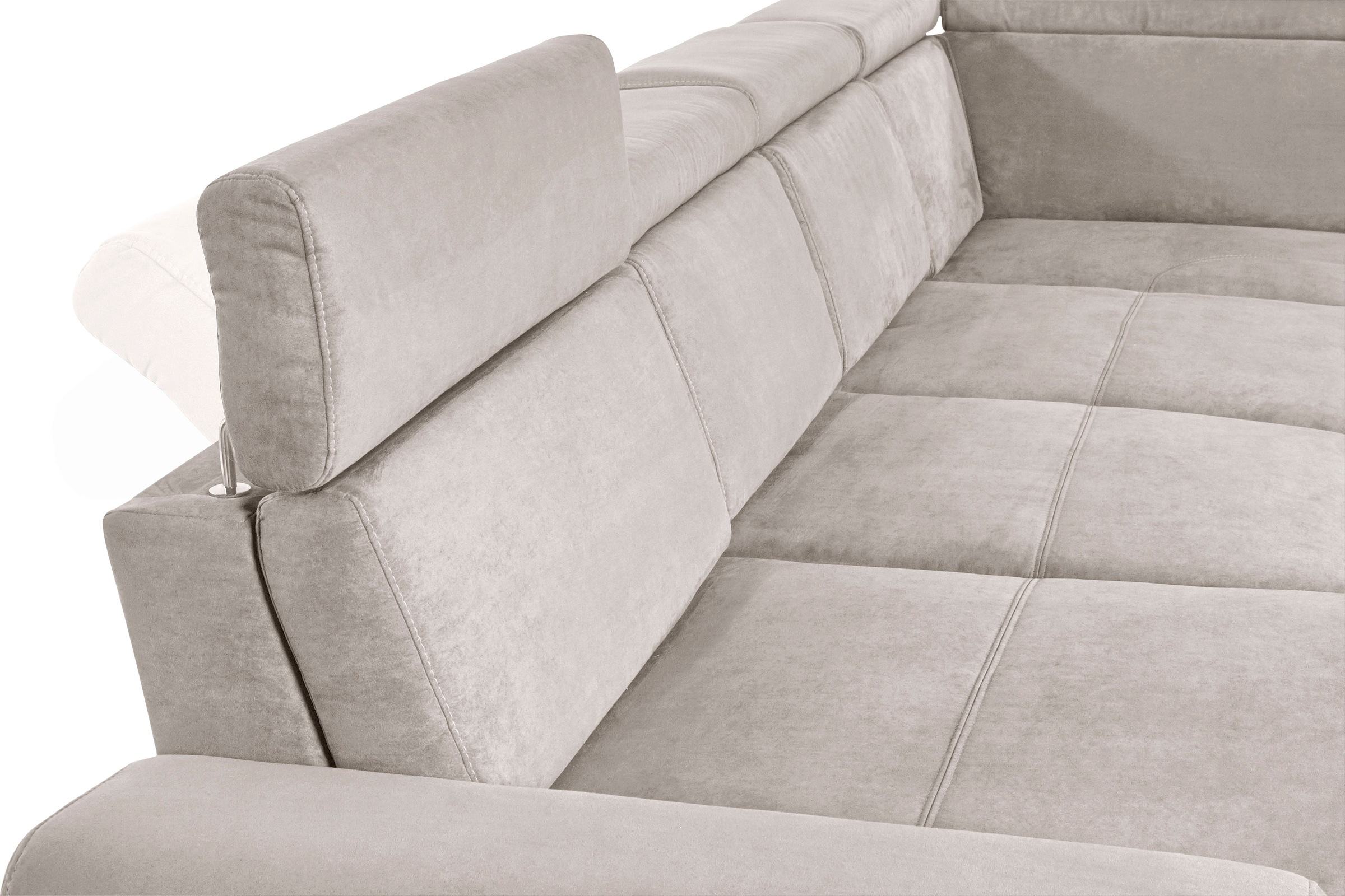 sit&more Wohnlandschaft »Gizeh U-Form«, 12 cm Fusshöhe, inklusive Sitztiefenverstellung und Kopfteilverstellung