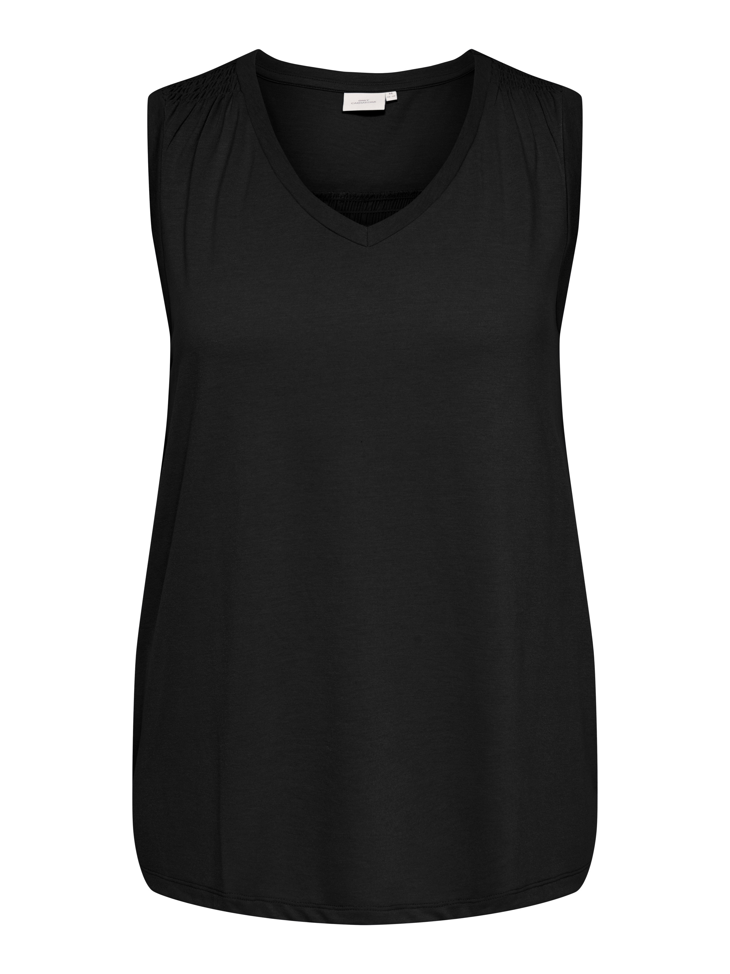 Image of ONLY CARMAKOMA V-Shirt "CARCORAL S/L V-NECK TEE JRS"