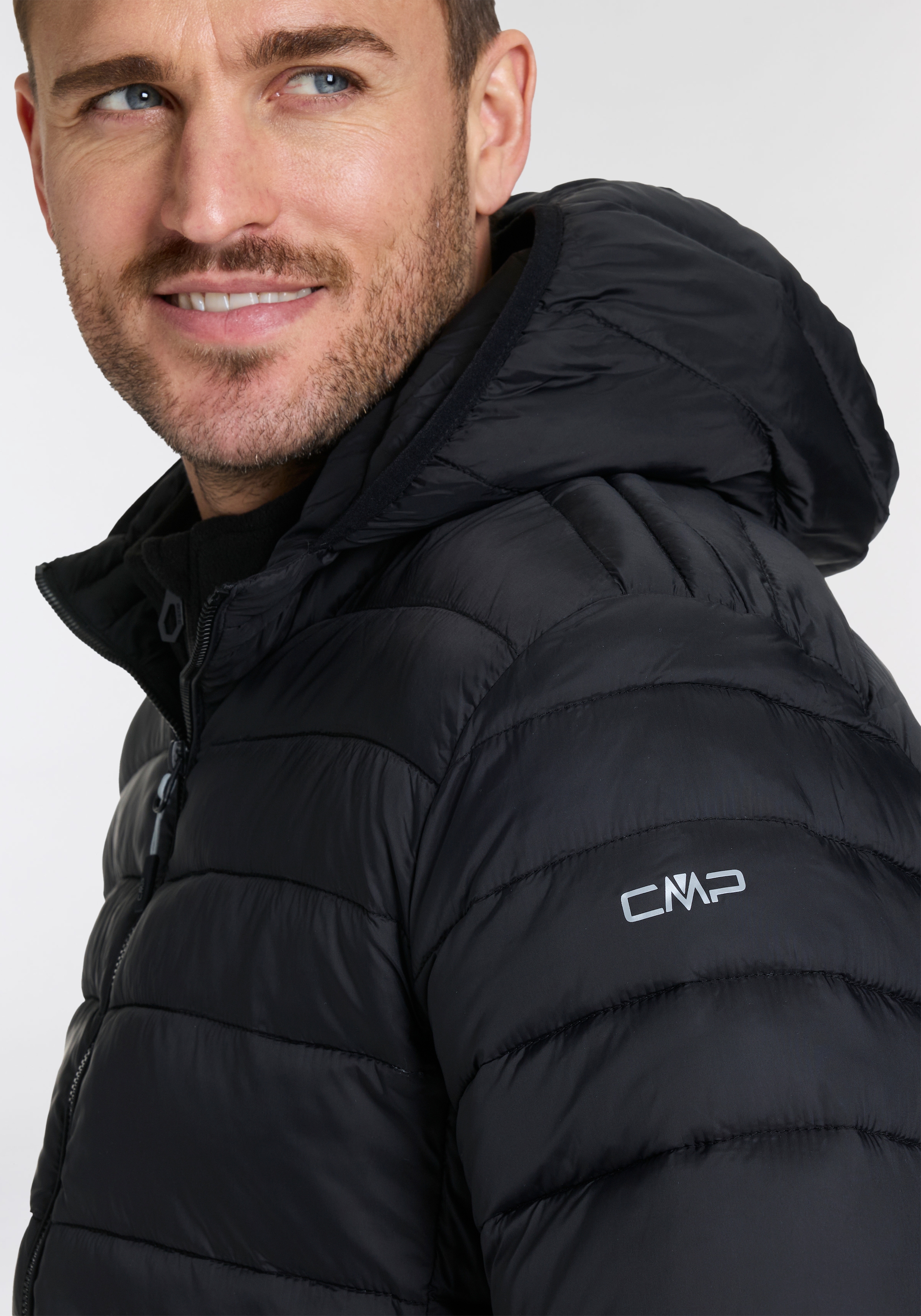 CMP Steppjacke »MAN JACKET FIX HOOD«, mit Kapuze