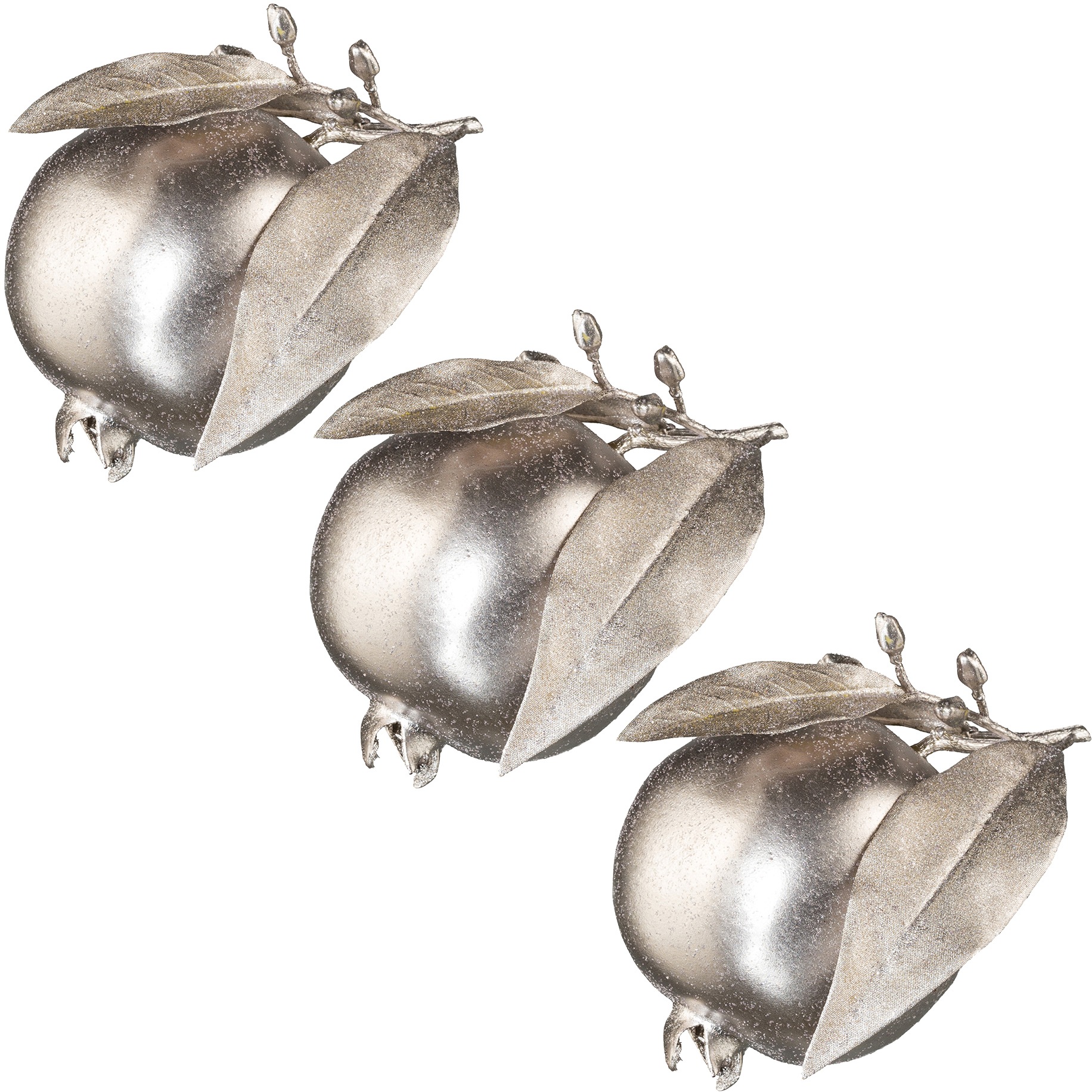 Image of Creativ deco Weihnachtsfigur, (Set, 3 St.), Granatapfel, Ø ca. 12,5 cm bei Ackermann Versand Schweiz