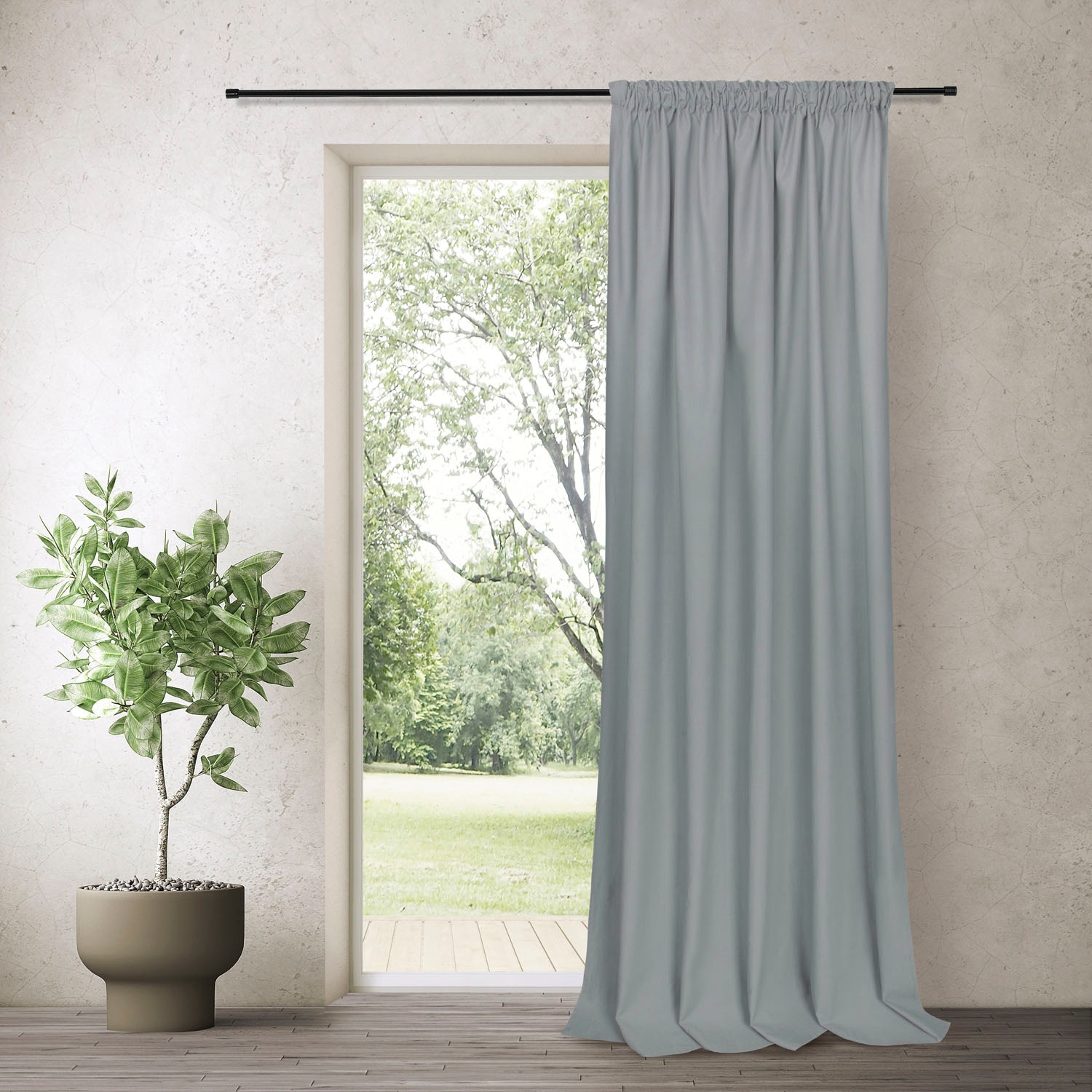 Feel of Nature Gardine »Torben« Kräuselband 1 Stk. tlg. HxB: 245x140