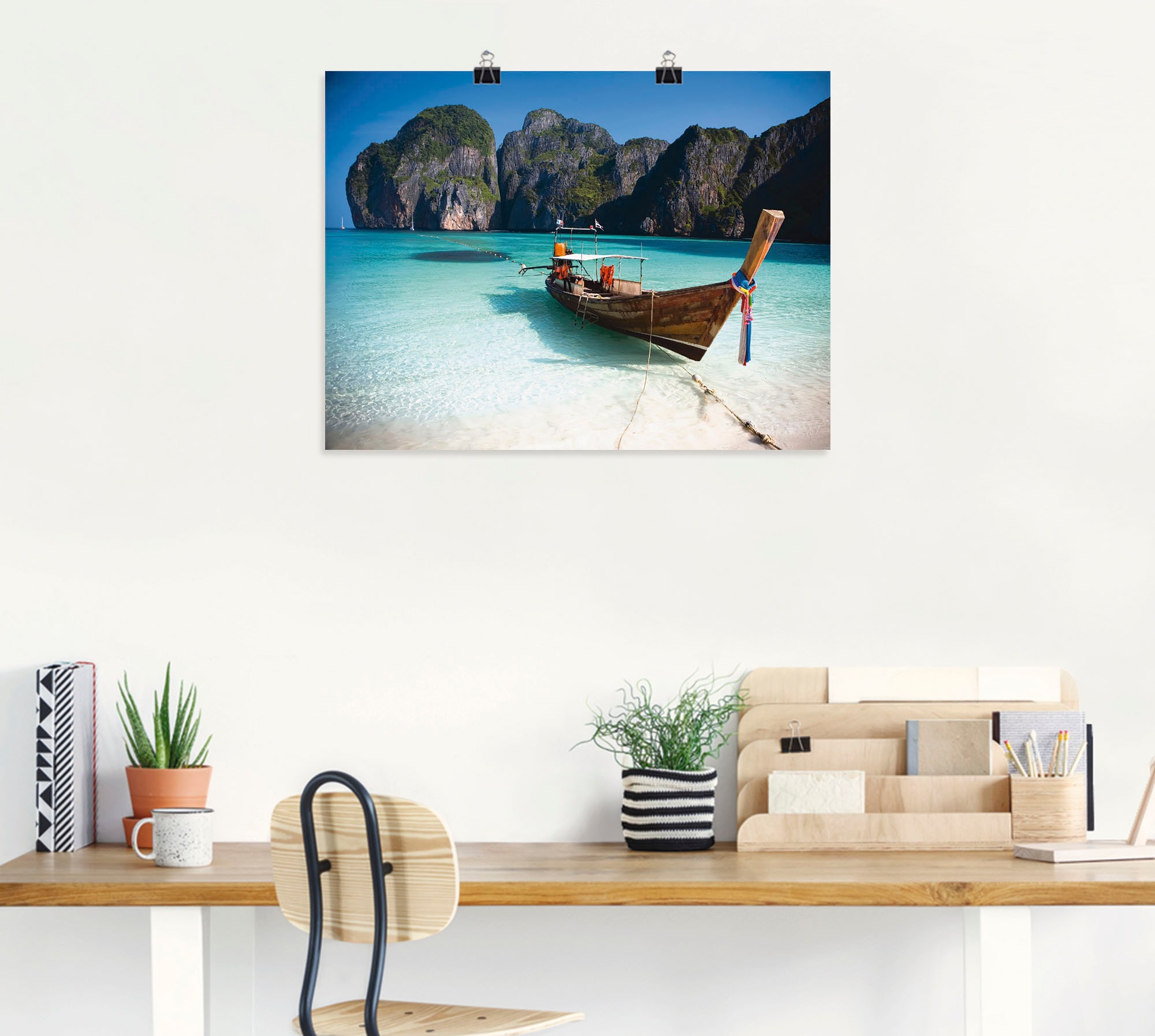 Artland Wandbild »Maya Bay, Koh Phi Phi Leh, Thailand«, Boote & Schiffe, (1 St.), als Leinwandbild, Poster, Wandaufkleber in verschied. Grössen