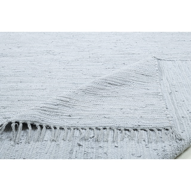 THEKO Teppich »Happy Cotton«, rechteckig, Handweb Teppich, Flachgewebe, reine  Baumwolle, handgewebt, mit Fransen bequem kaufen